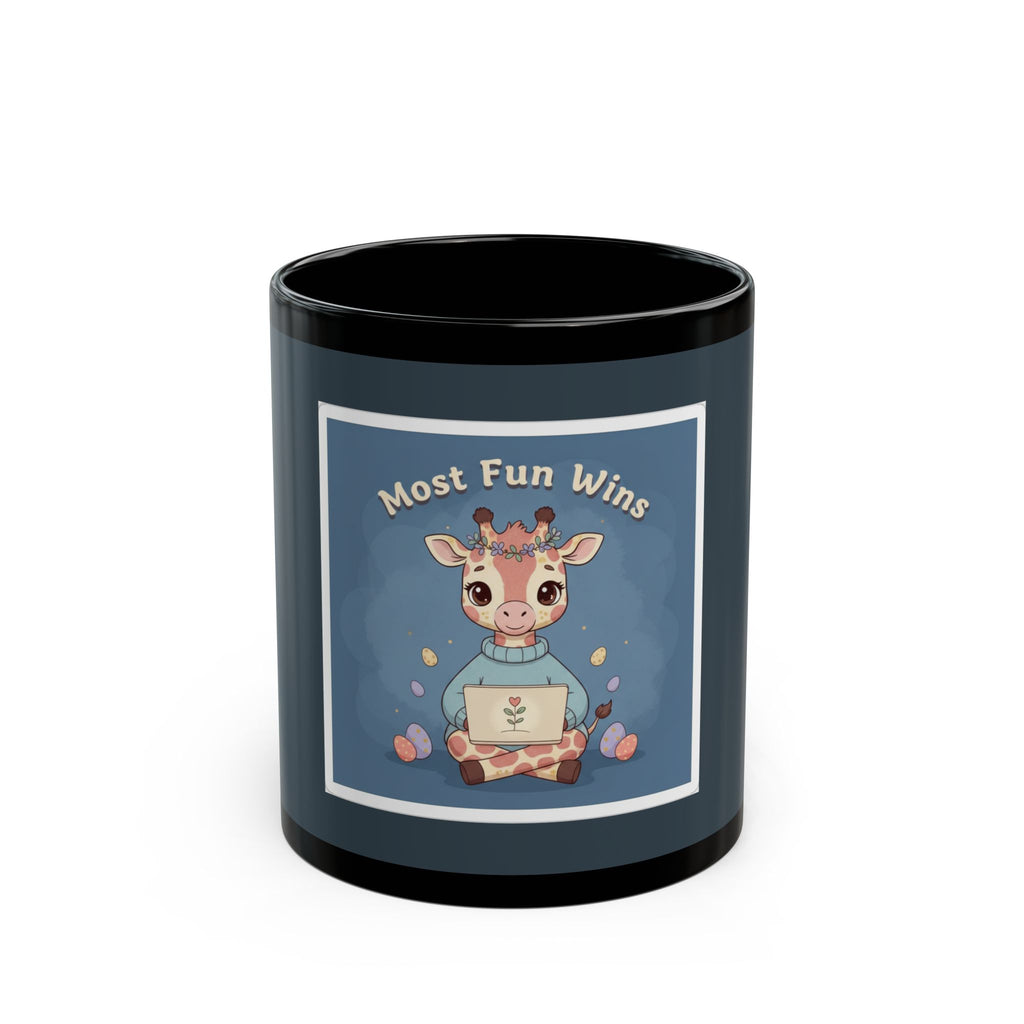 Giraffe Black Mug 11oz – Most Fun Wins