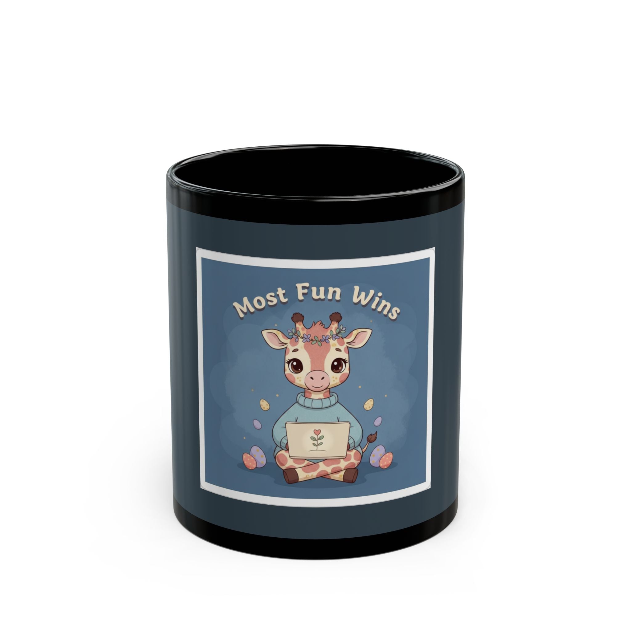 Giraffe Black Mug 11oz – Most Fun Wins
