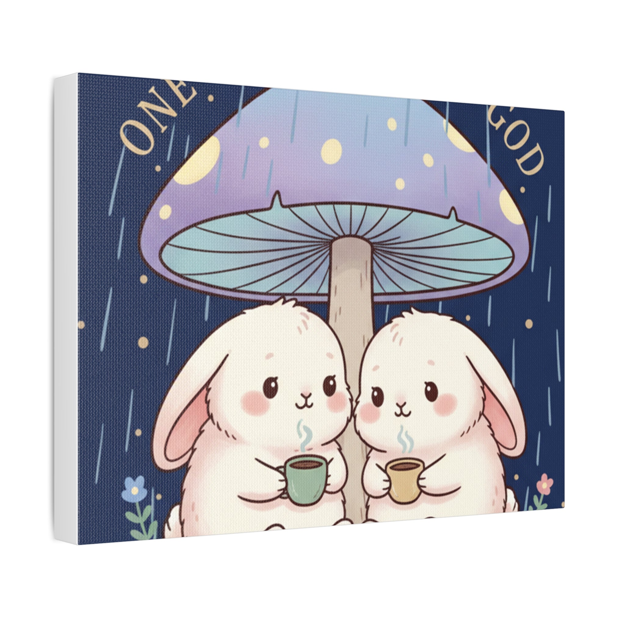 Two Cute Bunnies Canvas Print – One Nation Under God