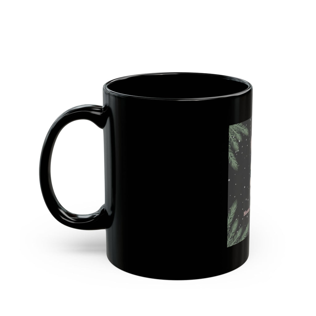 Bunny Black Mug 11oz – Bloom at Your Own Pace