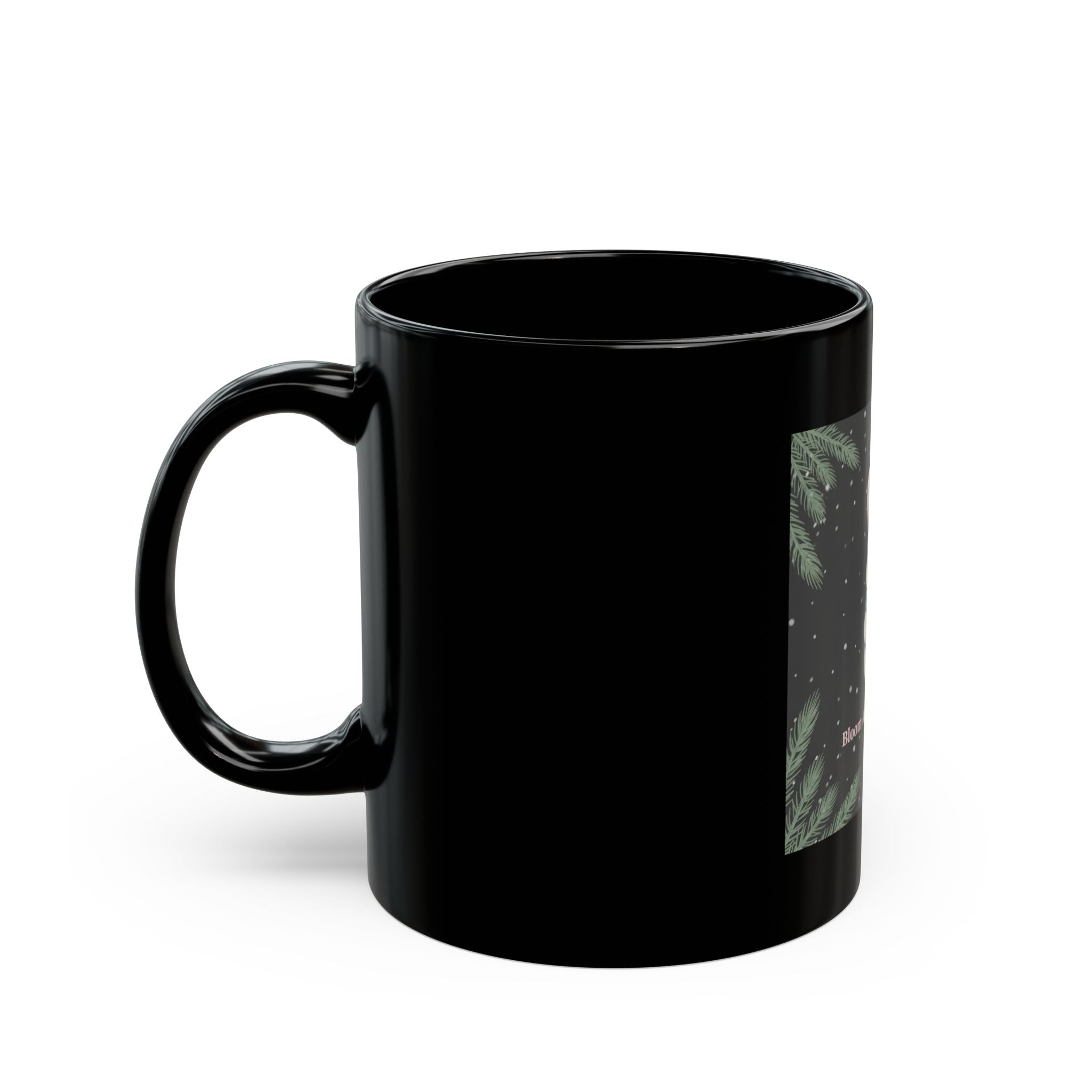 Bunny Black Mug 11oz – Bloom at Your Own Pace