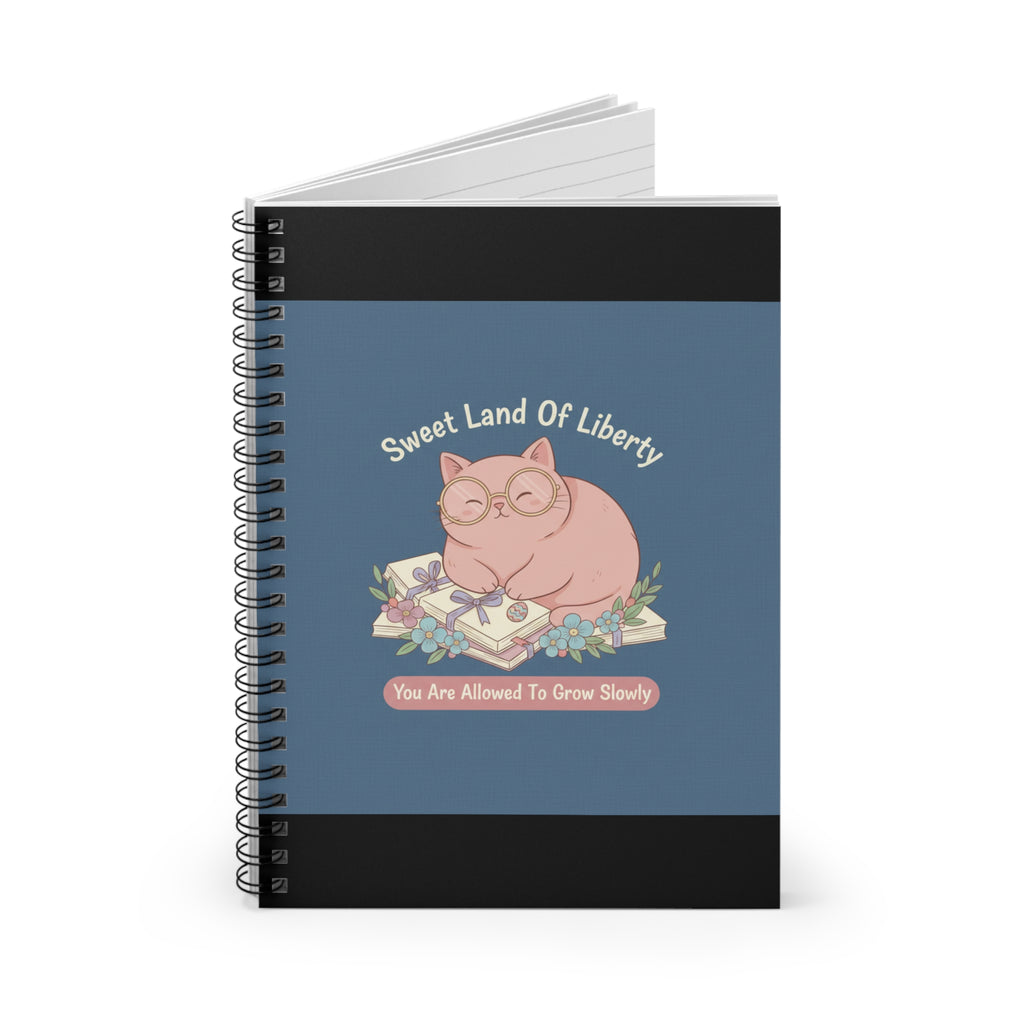 Cat Spiral Notebook – Sweet Land of Liberty