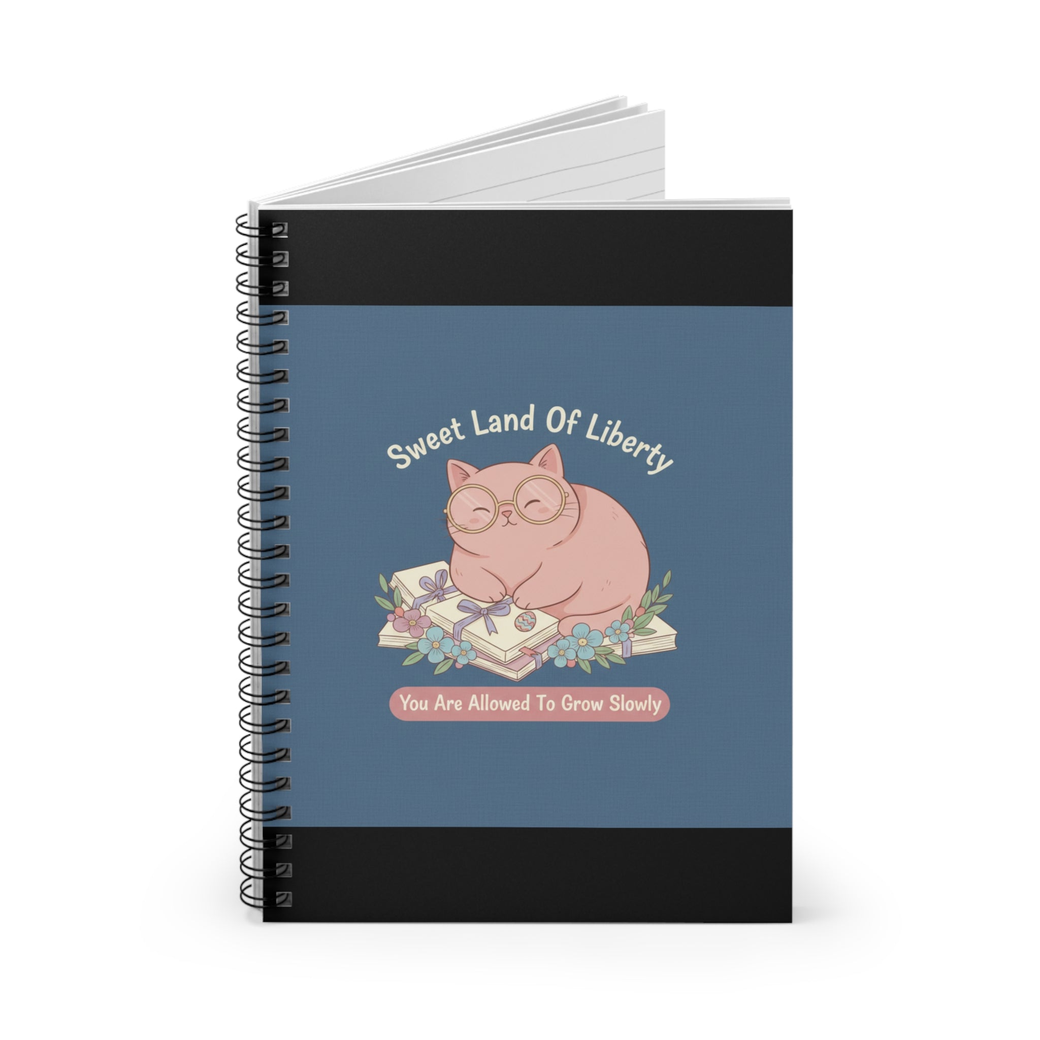 Cat Spiral Notebook – Sweet Land of Liberty