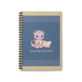 Dragon Spiral Notebook – Dream Big Study Hard