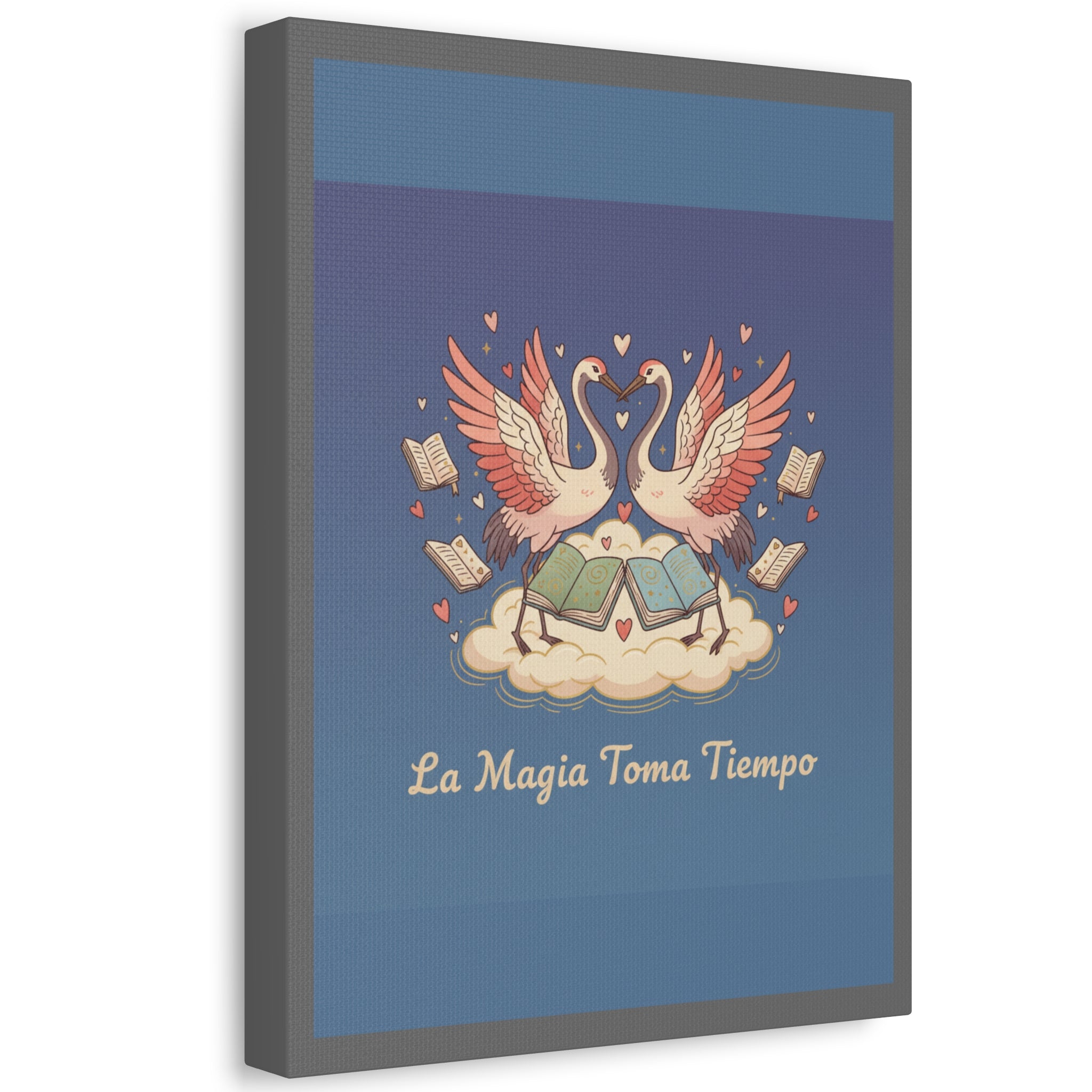 La Magia Toma Tiempo Flamingo Canvas