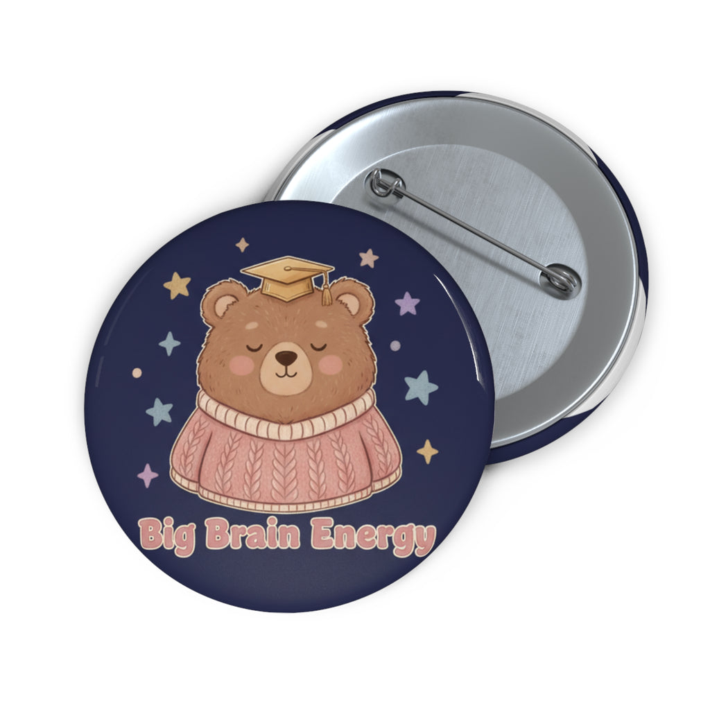 Bear Pin Button – Big Brain Energy