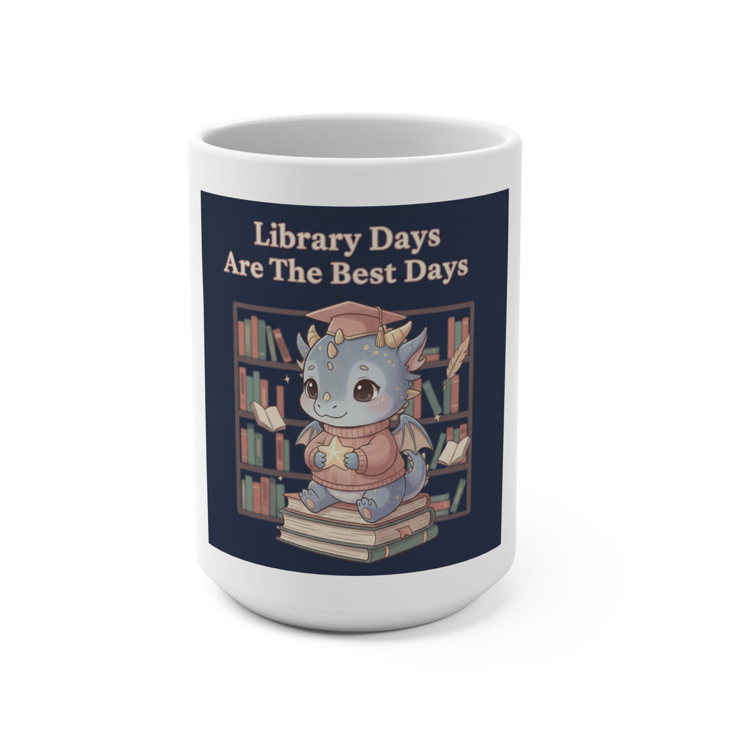 Bunny Mug 15oz – Library Days Are the Best Days