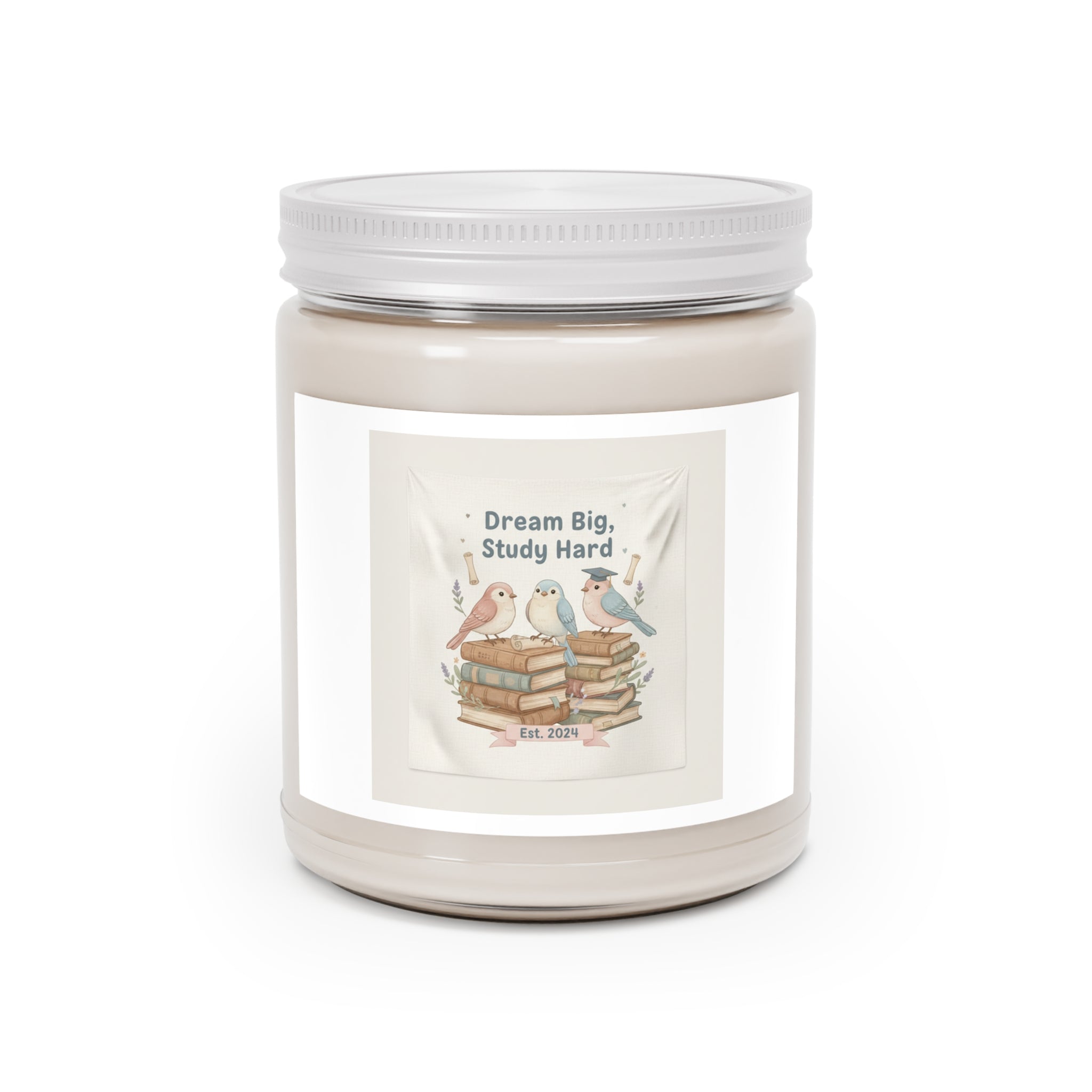 Dream Big, Study Hard Birds Scented Candle