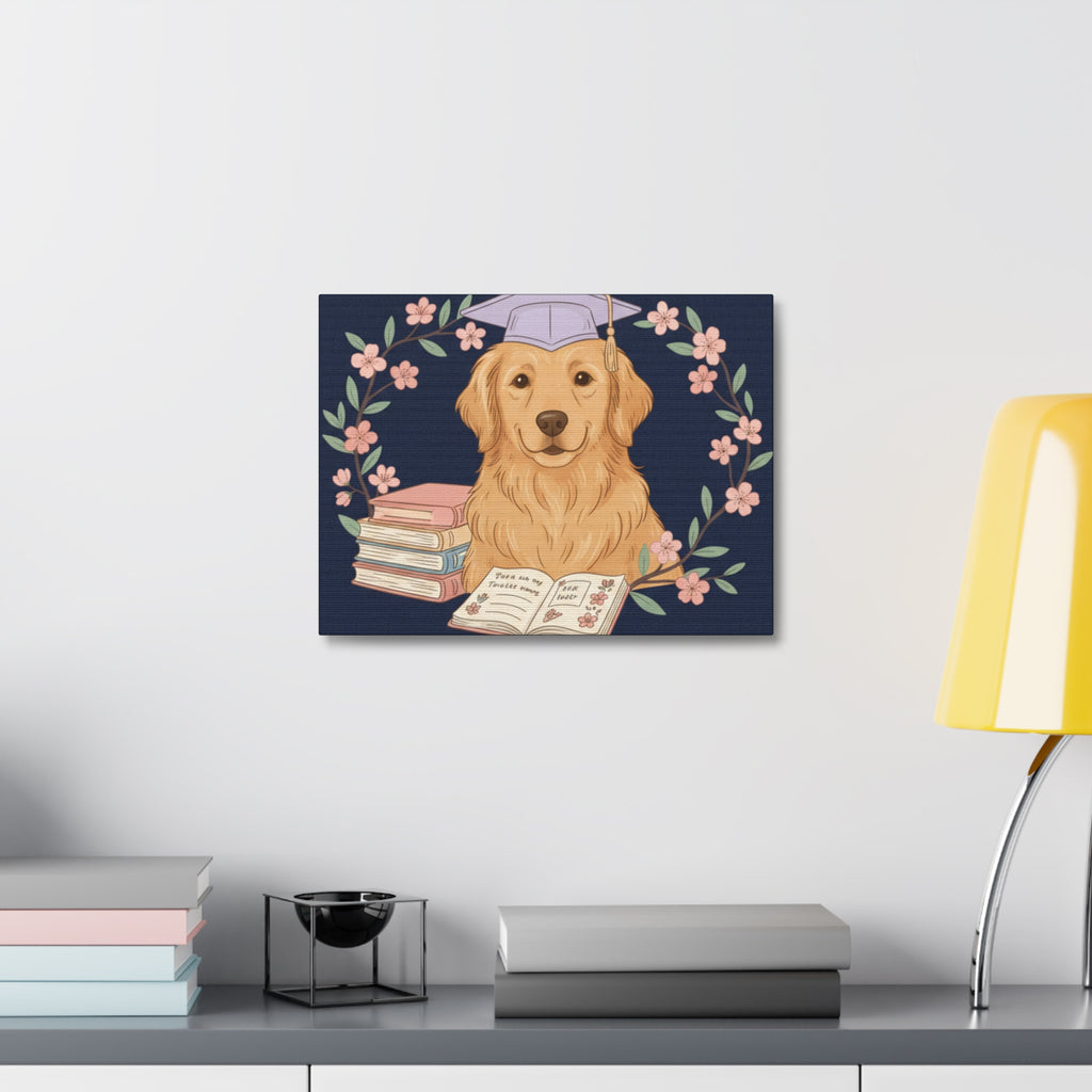 Golden Retriever Canvas Print – Bloom With Grace