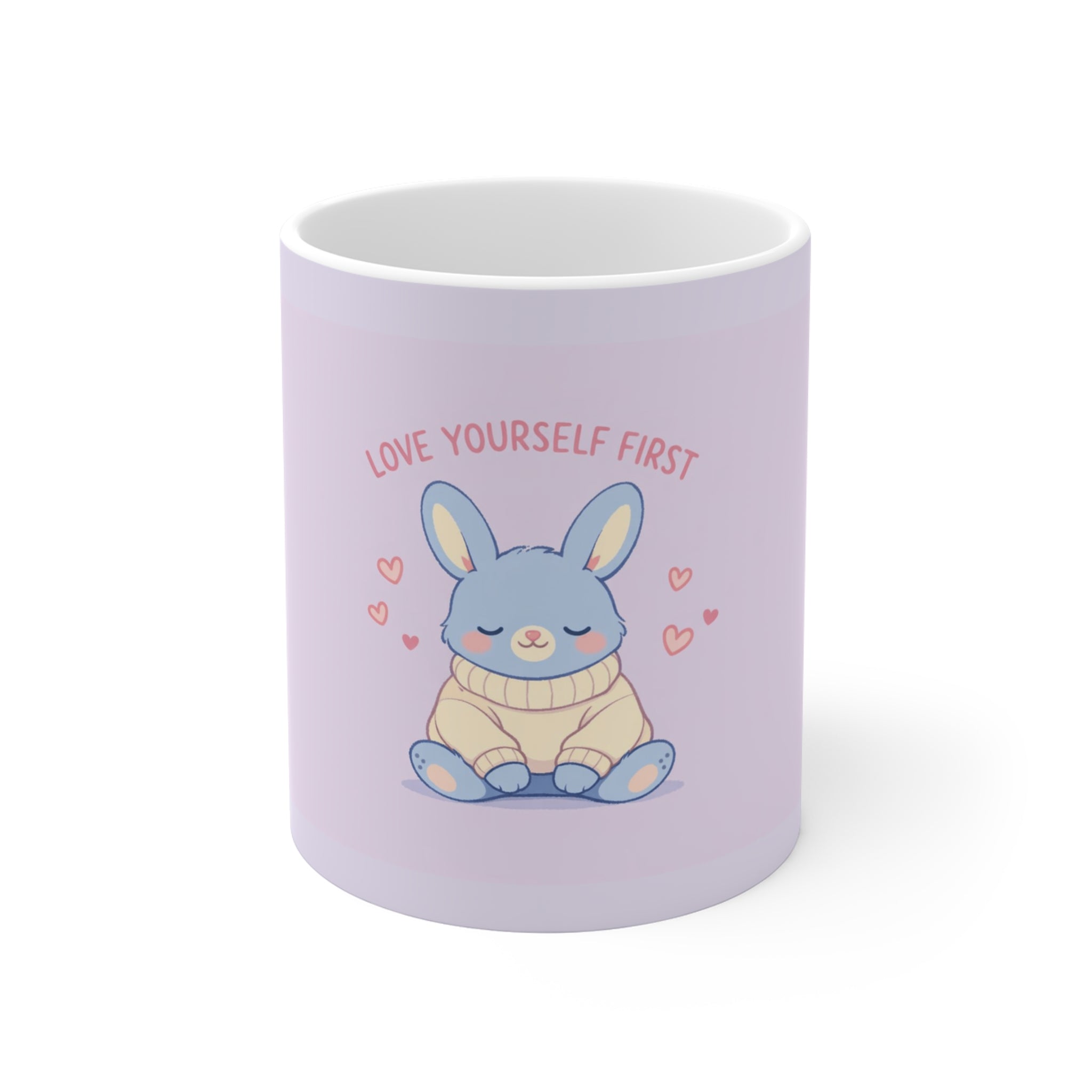 "LOVE YOURSELF FIRST" Black Cat Mug | College Girl Gift | Fashion | KayKay Classics