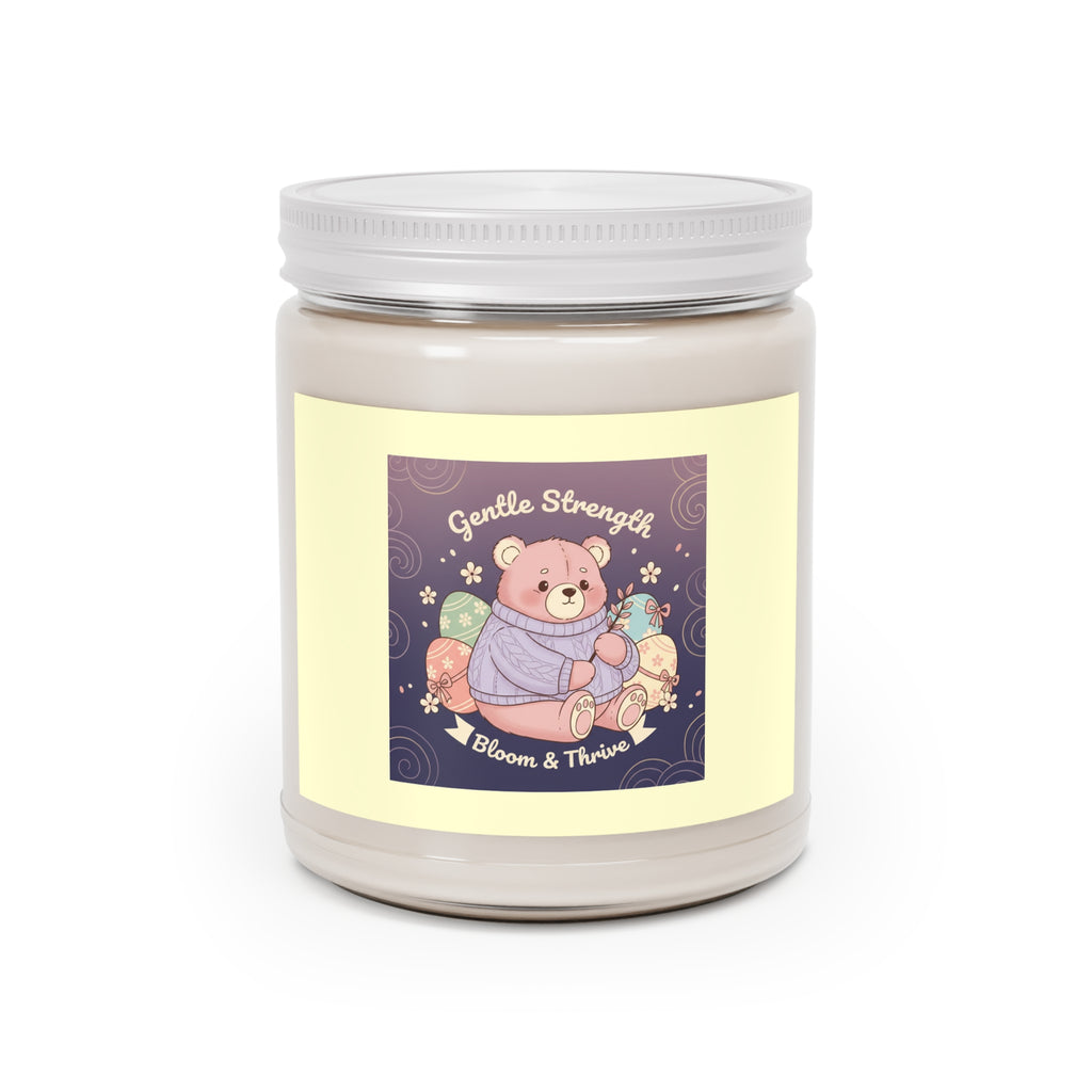 Bear Scented Candle – Gentle Strength Bloom Thrive
