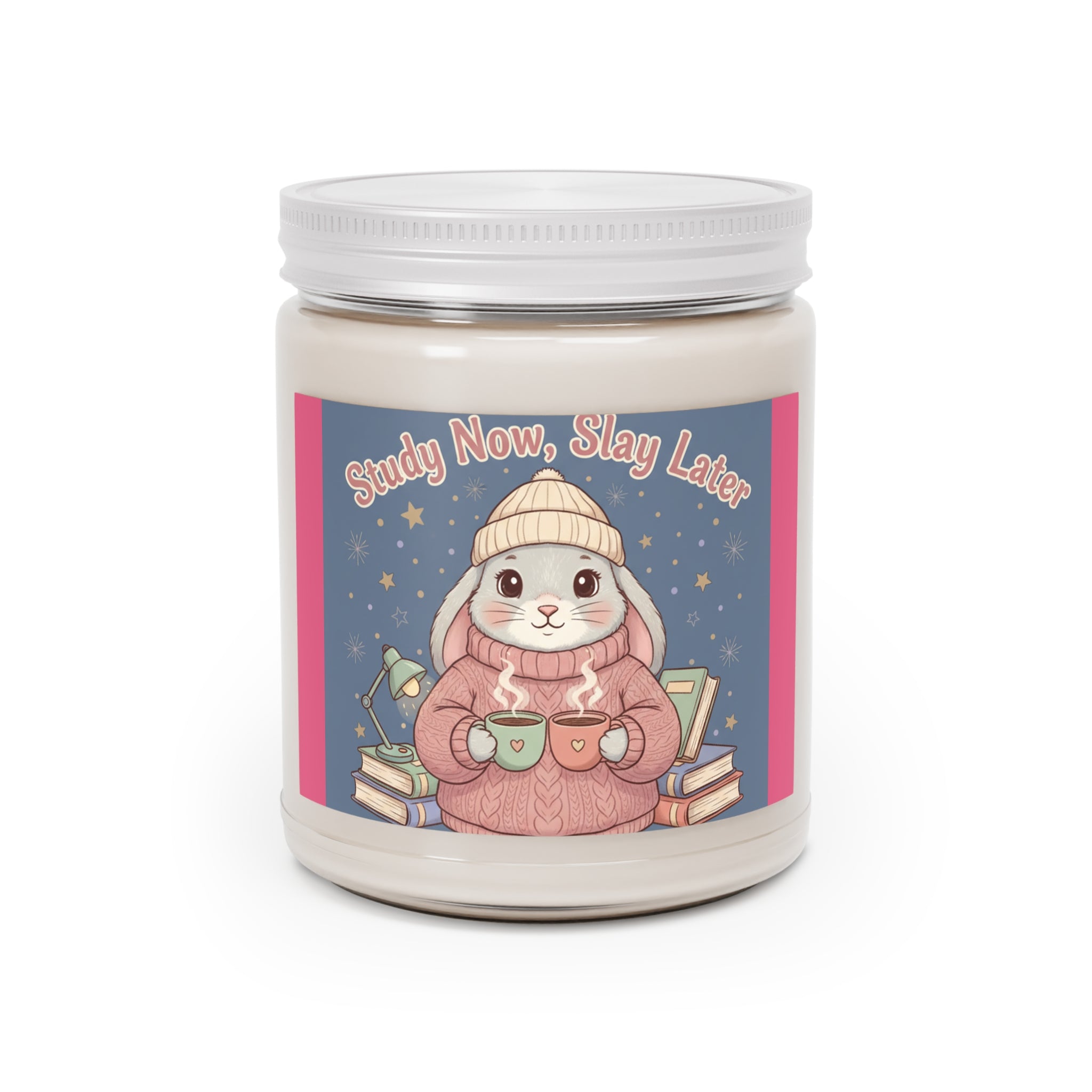 Rabbit Scented Candle – Study Now, Slay Later