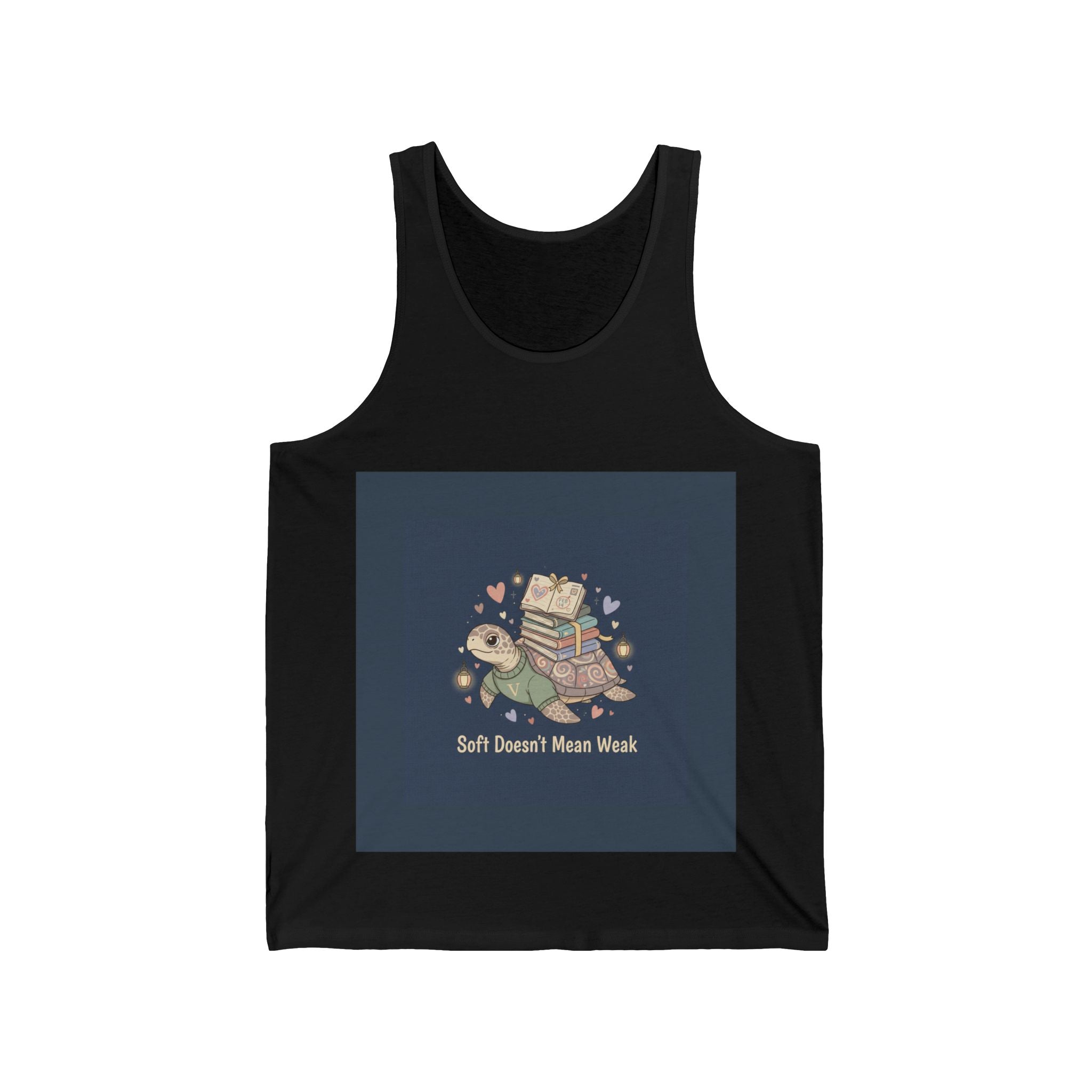 Soft Doesnt Mean Weak Turtle Tank Top