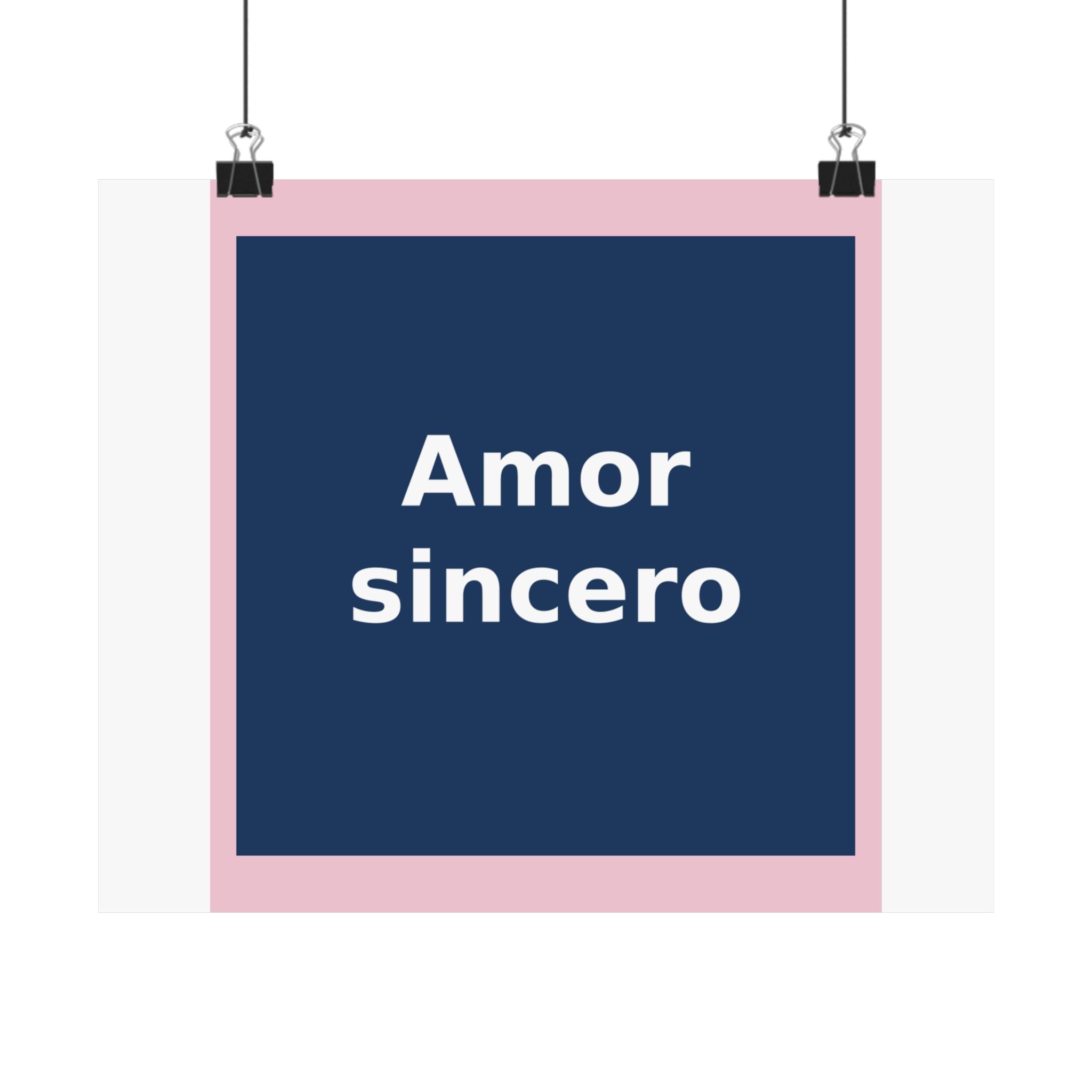 "Amor sincero" Black Cat Poster | College Girl Gift | Fashion | KayKay Classics
