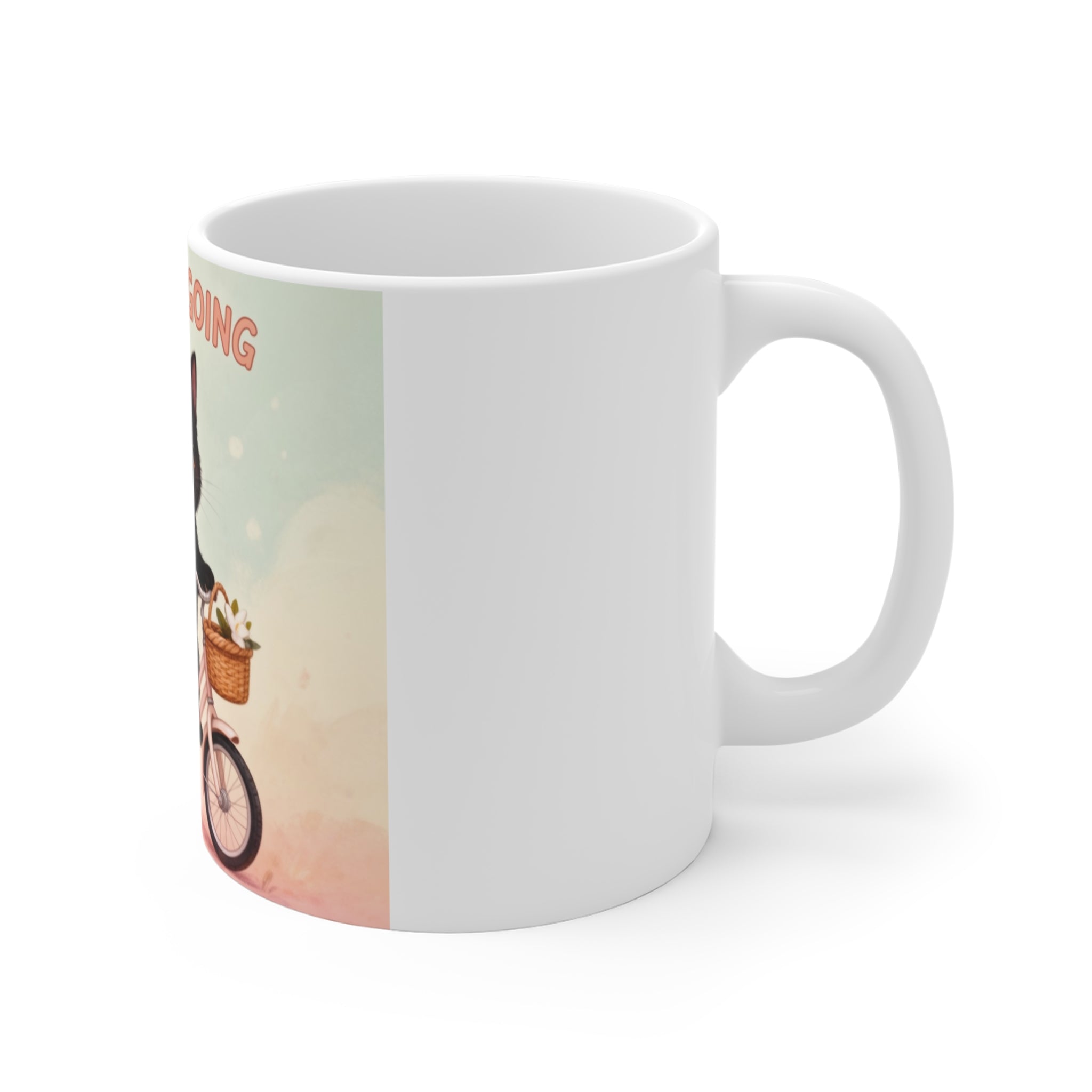 JUST KEEP GOING Cat Mug 11oz