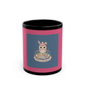 Bunny Black Mug 11oz – Bloom at Your Own Pace