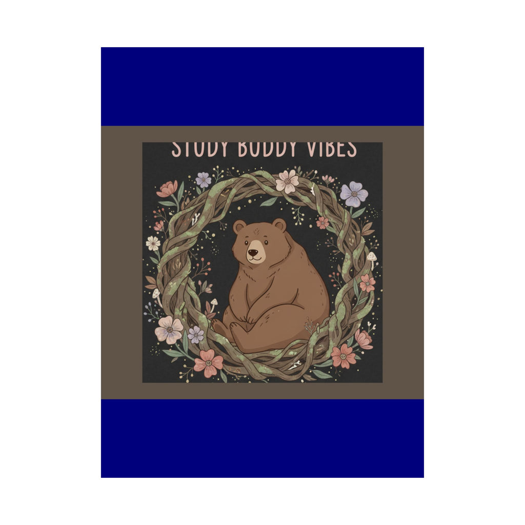 Bear Poster – Study Buddy Vibes