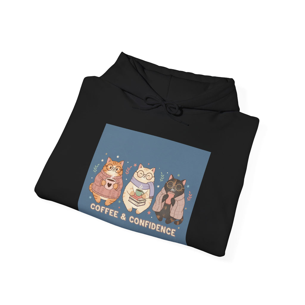 Cat Hoodie – Coffee & Confidence