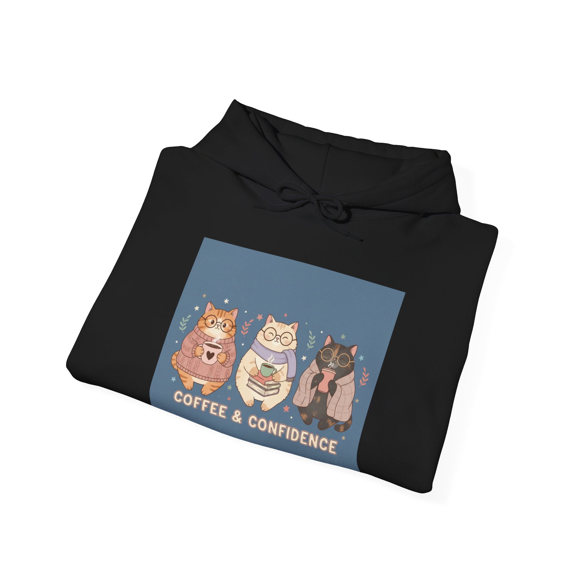 Cat Hoodie – Coffee & Confidence