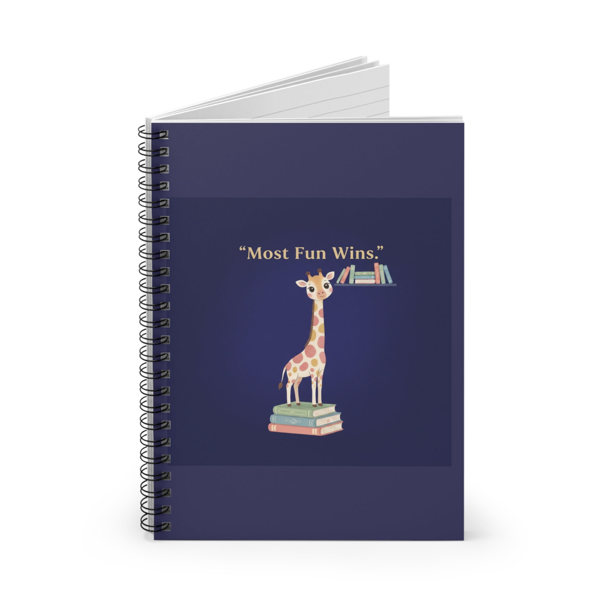 Giraffe Spiral Notebook – Most Fun Wins