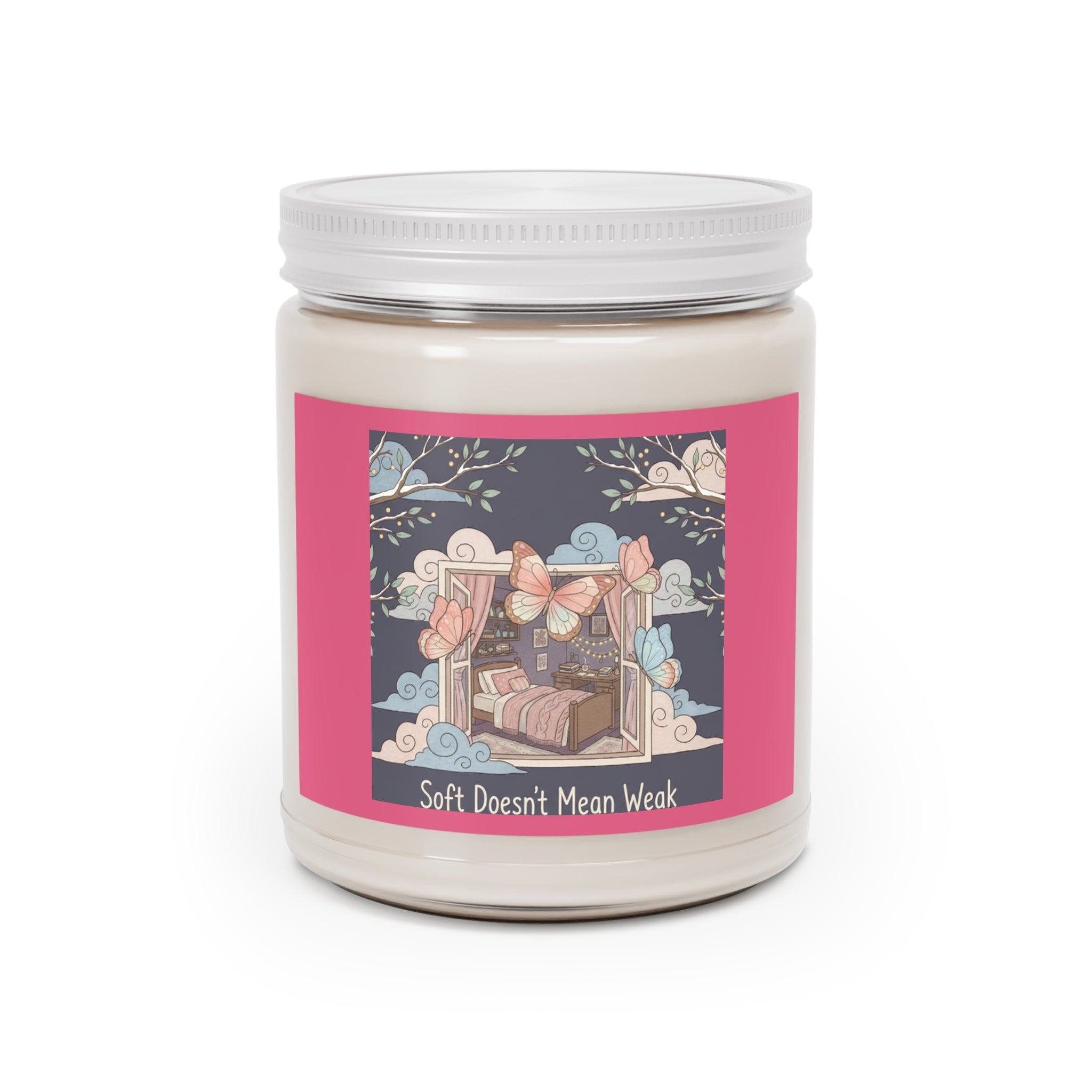 Butterflies Scented Candle – Soft Doesnt Mean Weak