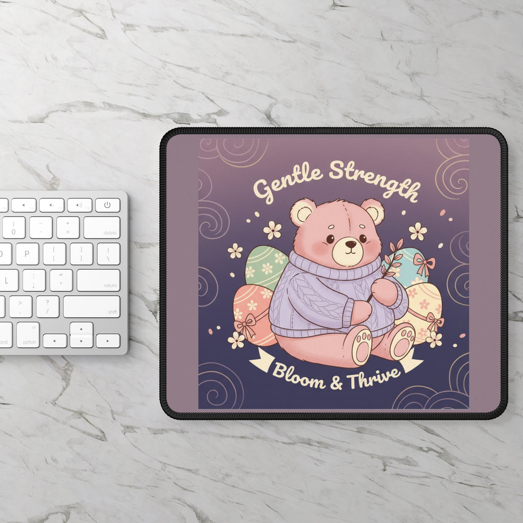 Bear Mouse Pad – Gentle Strength Bloom Thrive