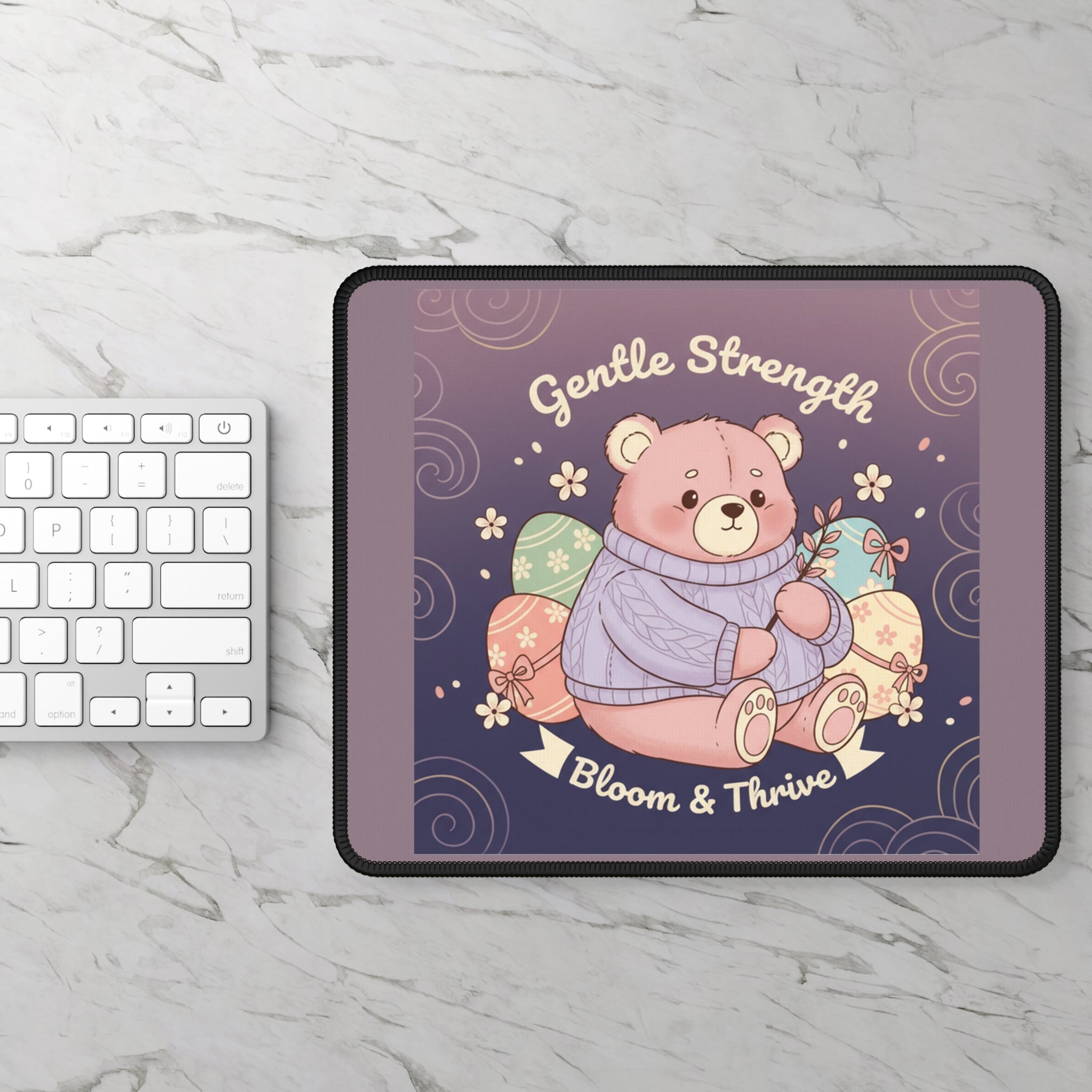 Bear Mouse Pad – Gentle Strength Bloom Thrive