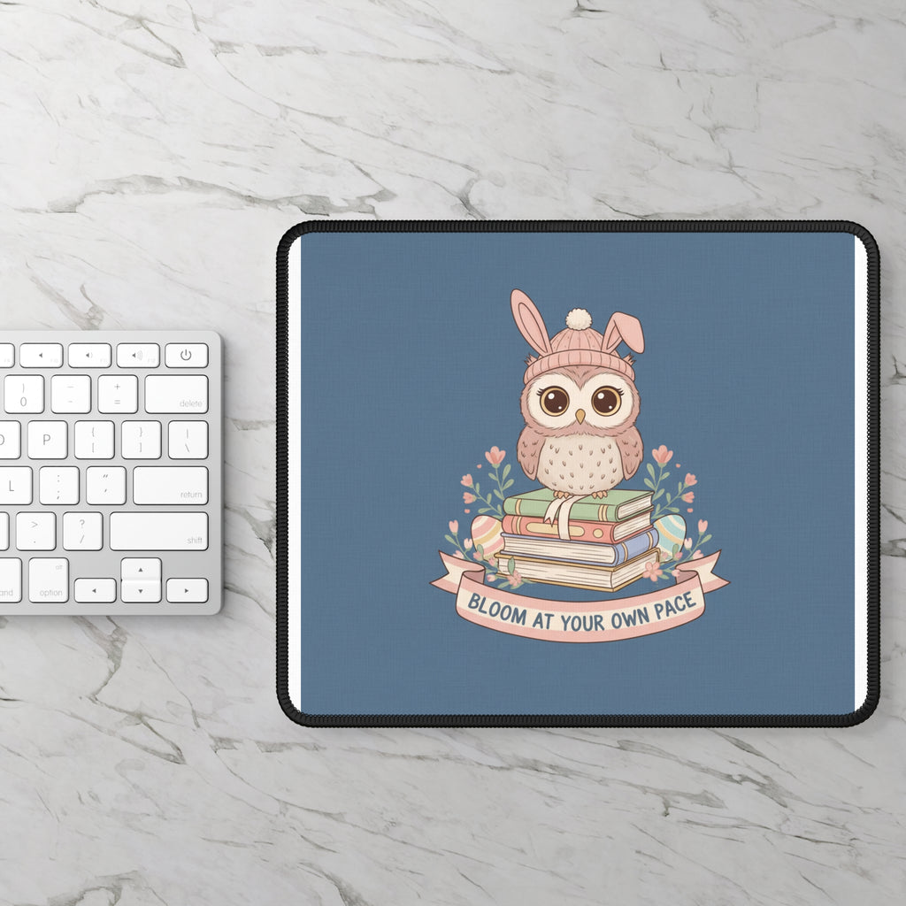 Bunny Mouse Pad – Bloom at Your Own Pace