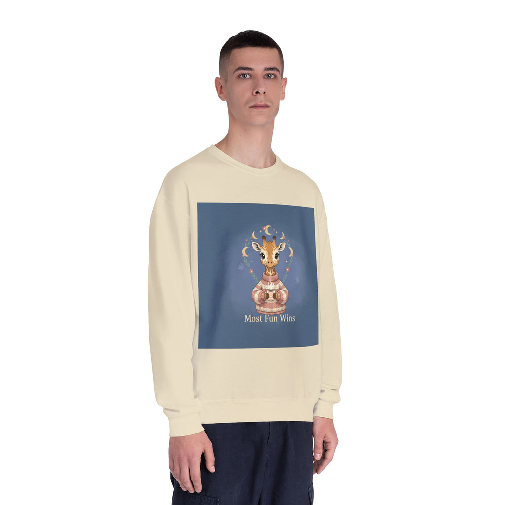 Giraffe Crewneck Sweatshirt – Most Fun Wins