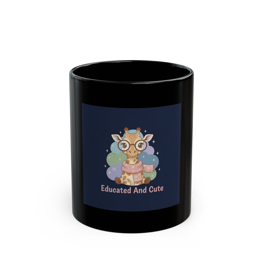 Bear Black Mug 11oz – Educated and Cute