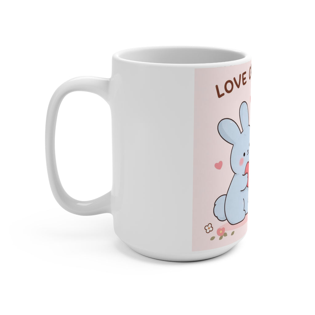 Rabbit, cat Mug 15oz