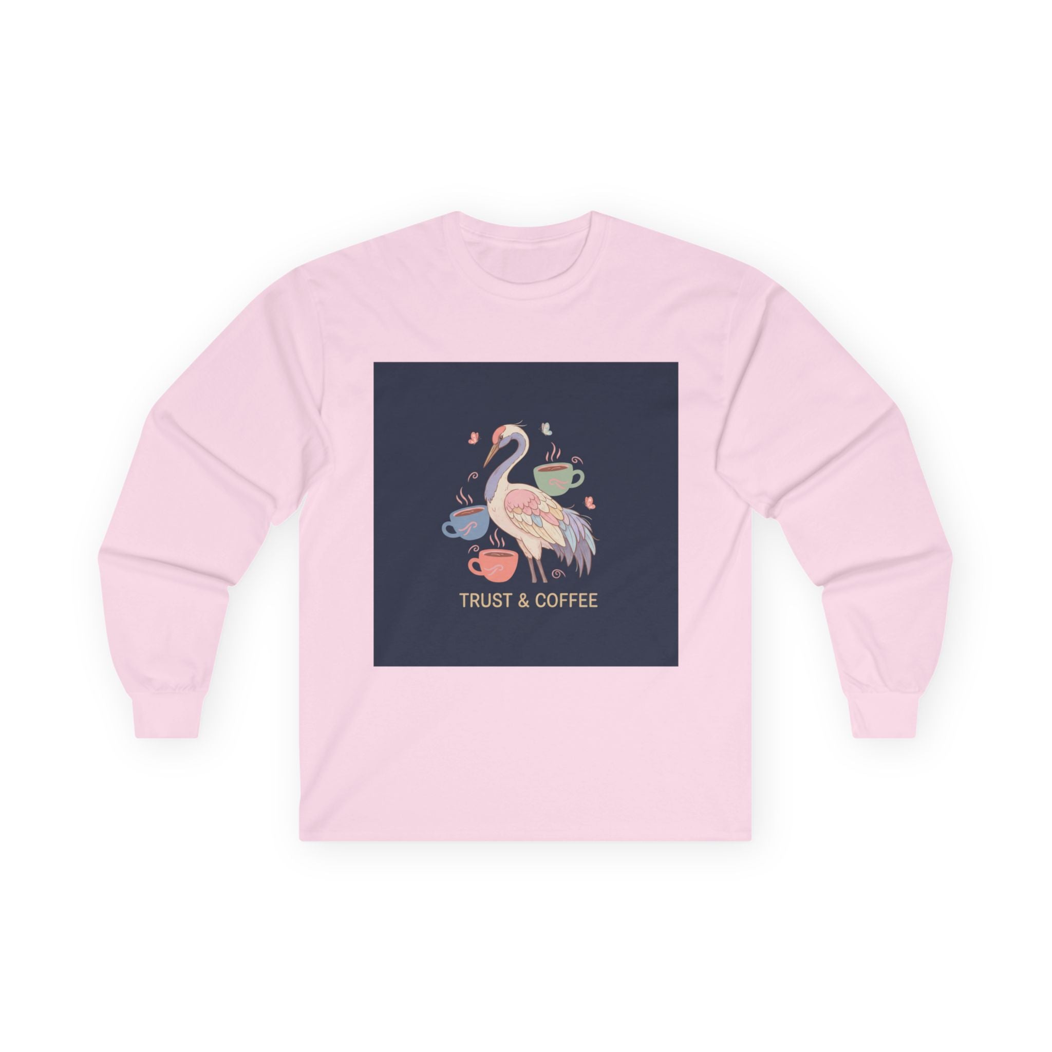 Crane Long Sleeve Tee – Trust & Coffee