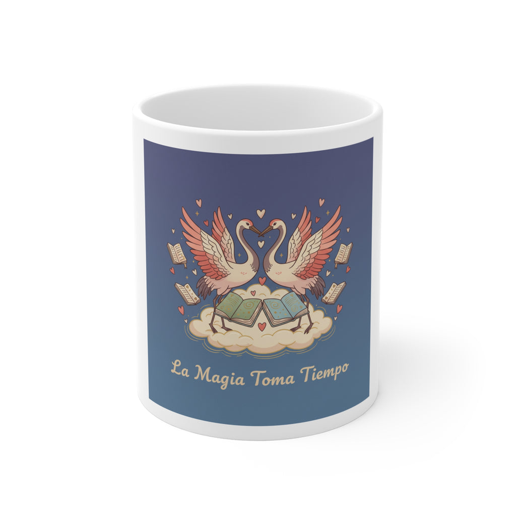 La Magia Toma Tiempo Flamingo Mug 11oz