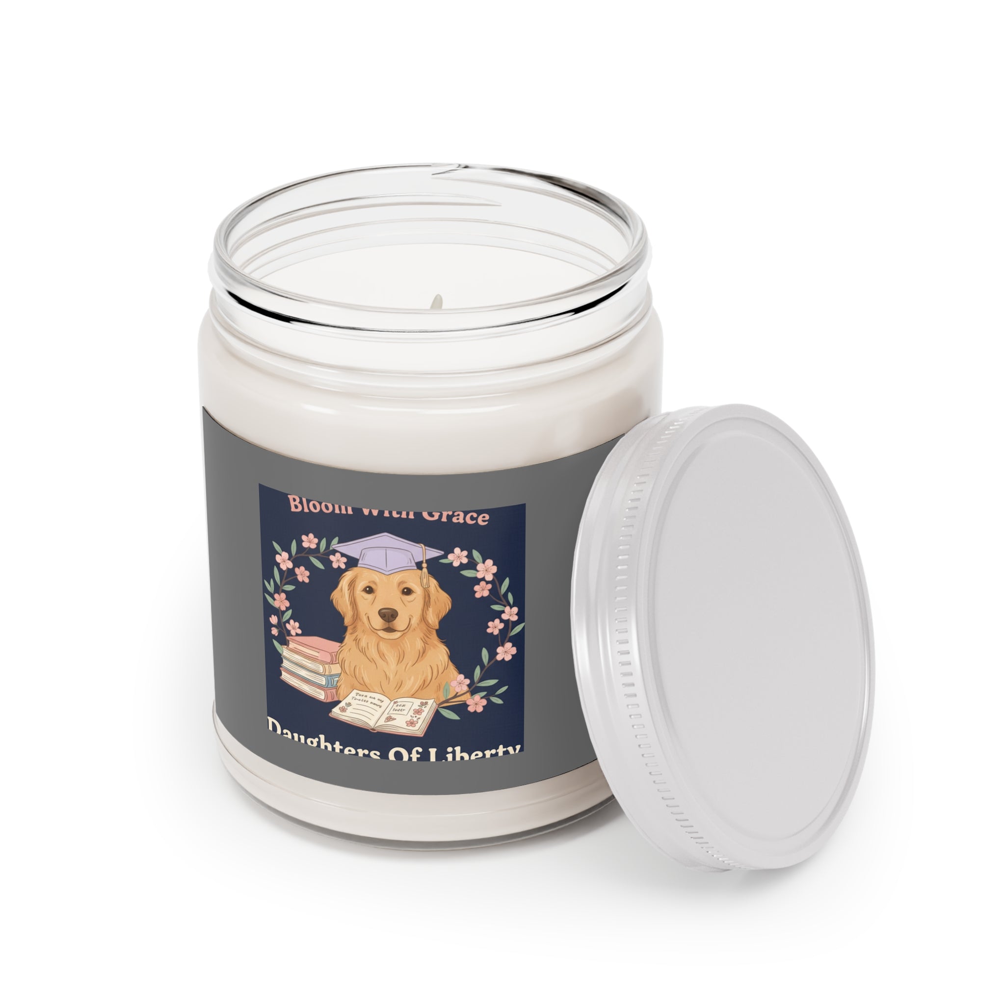 Golden Retriever Scented Candle – Bloom With Grace