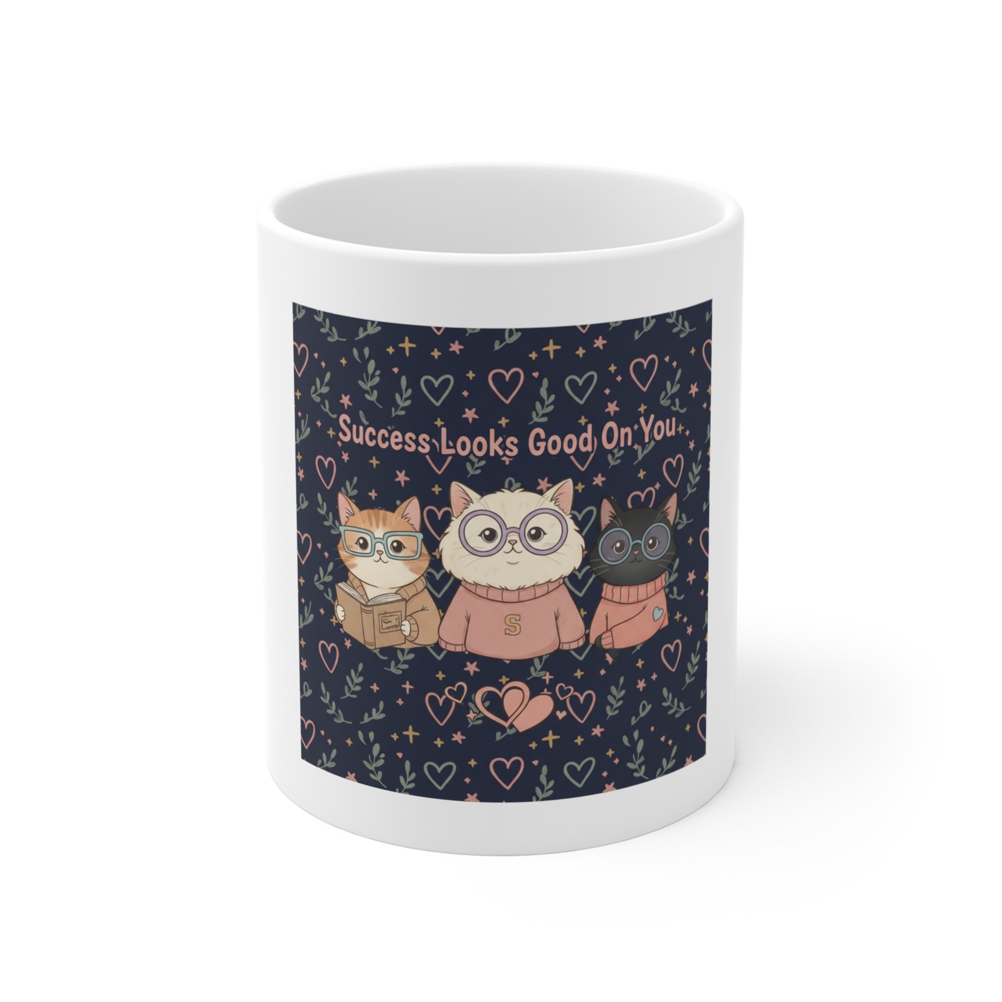 Cats With Glasses Mug 11oz – Success Looks Good on You
