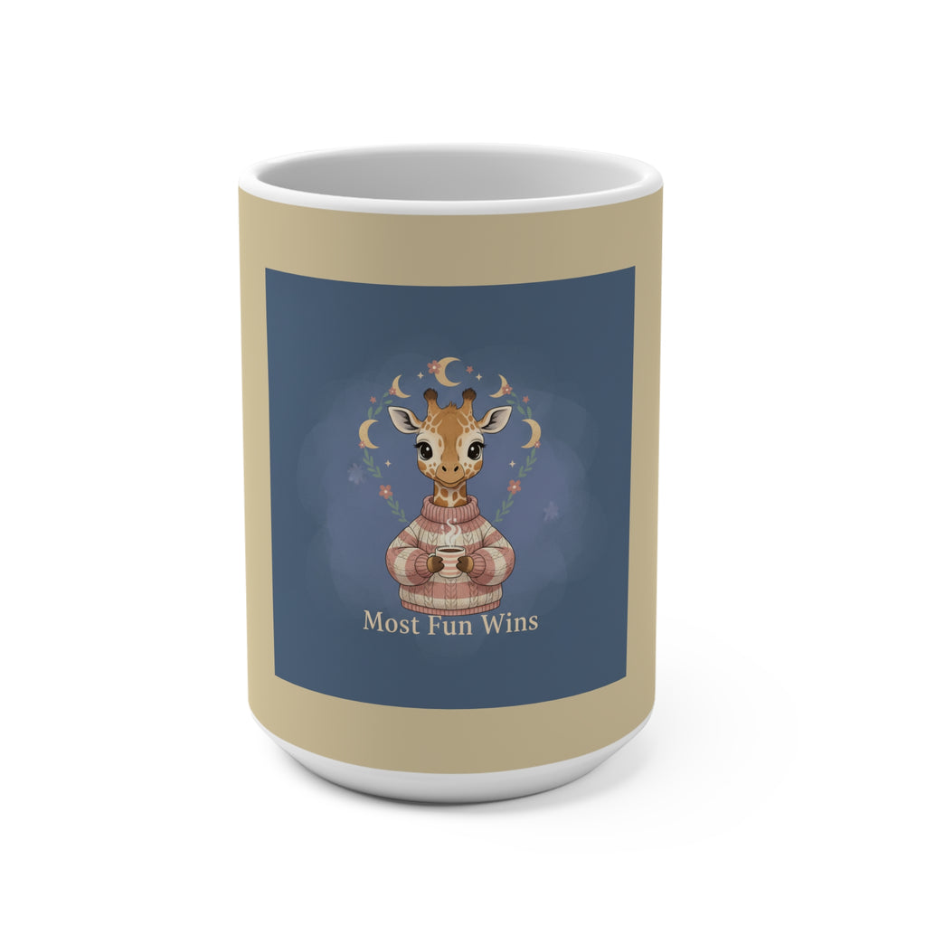 Giraffe Mug 15oz – Most Fun Wins