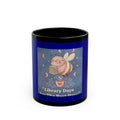 Bee Black Mug 11oz – Library Days Are the Best Days