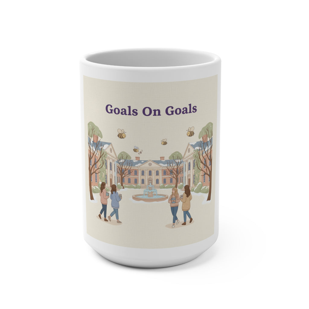 Goals On Goals Bees Mug 15oz