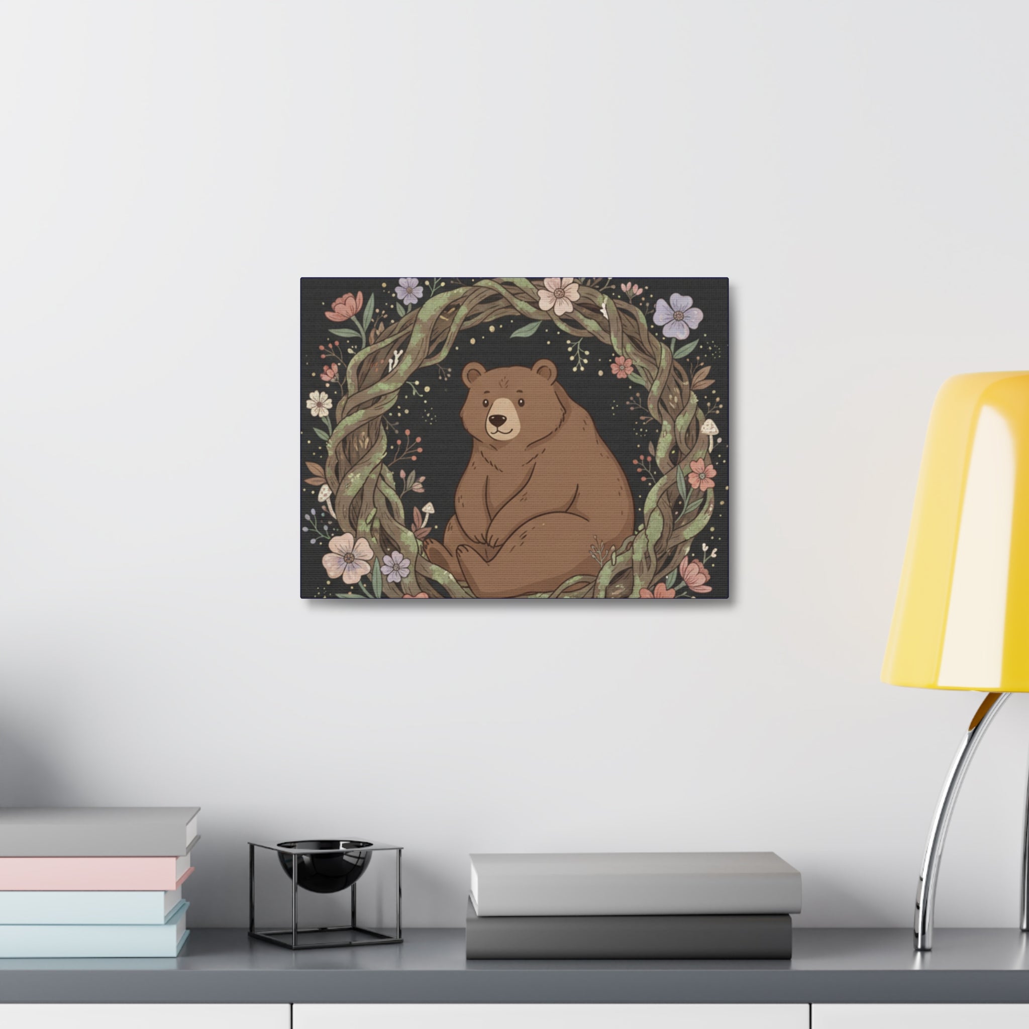 Bear Canvas Print – Study Buddy Vibes