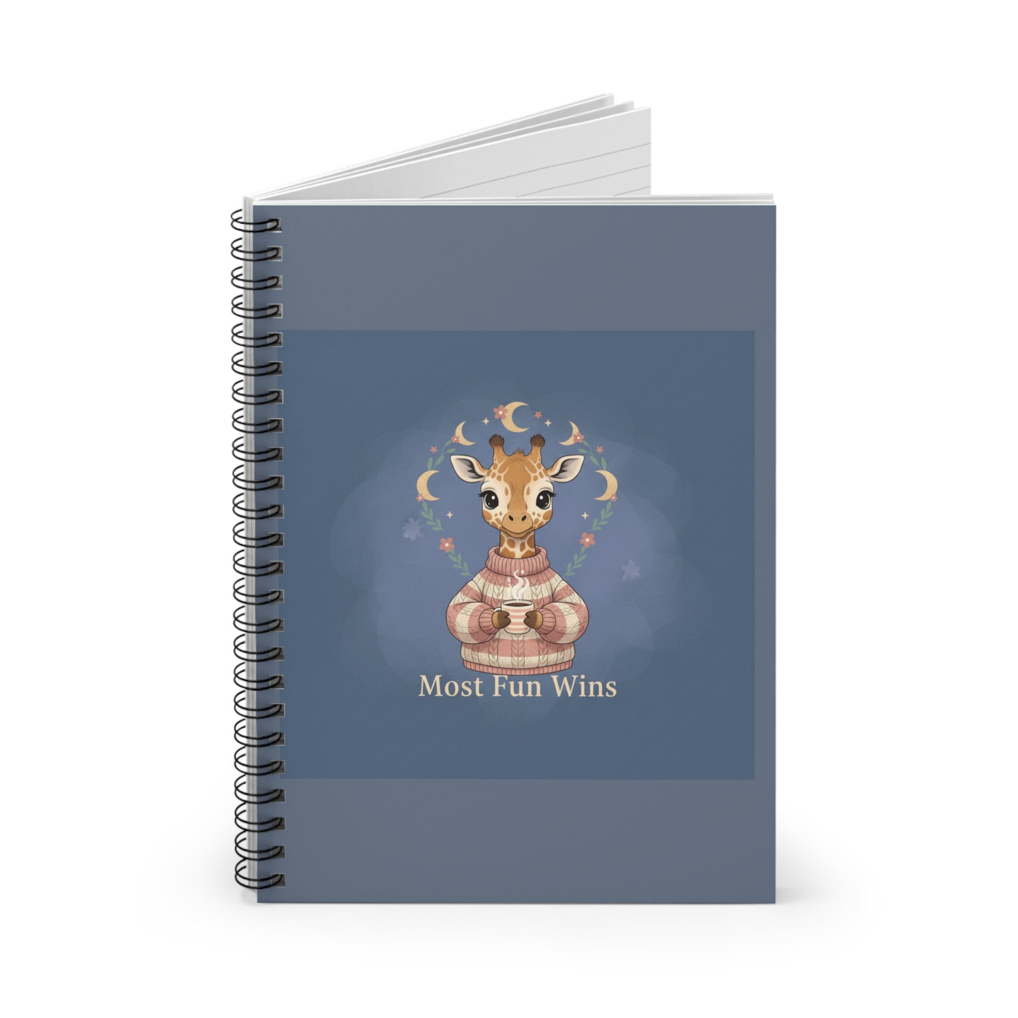 Giraffe Spiral Notebook – Most Fun Wins