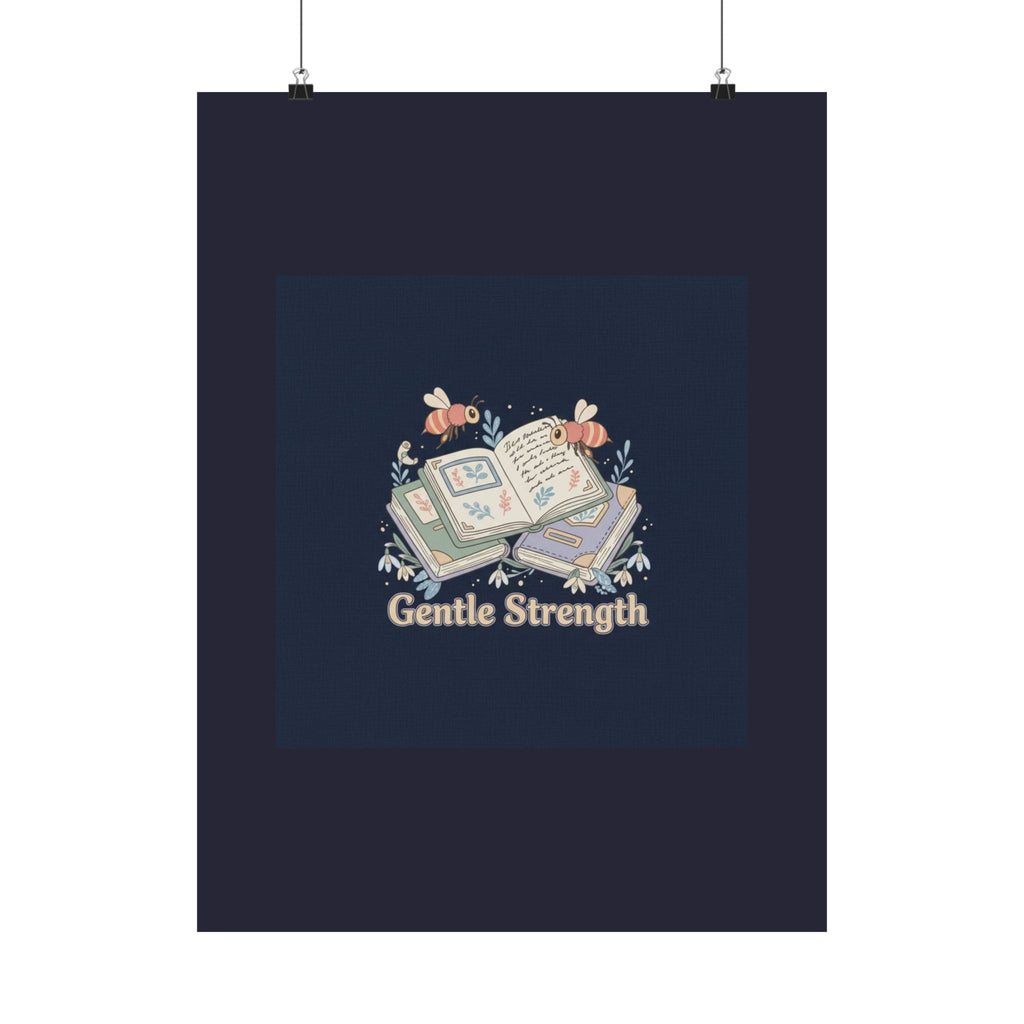 Gentle Strength Bees Poster
