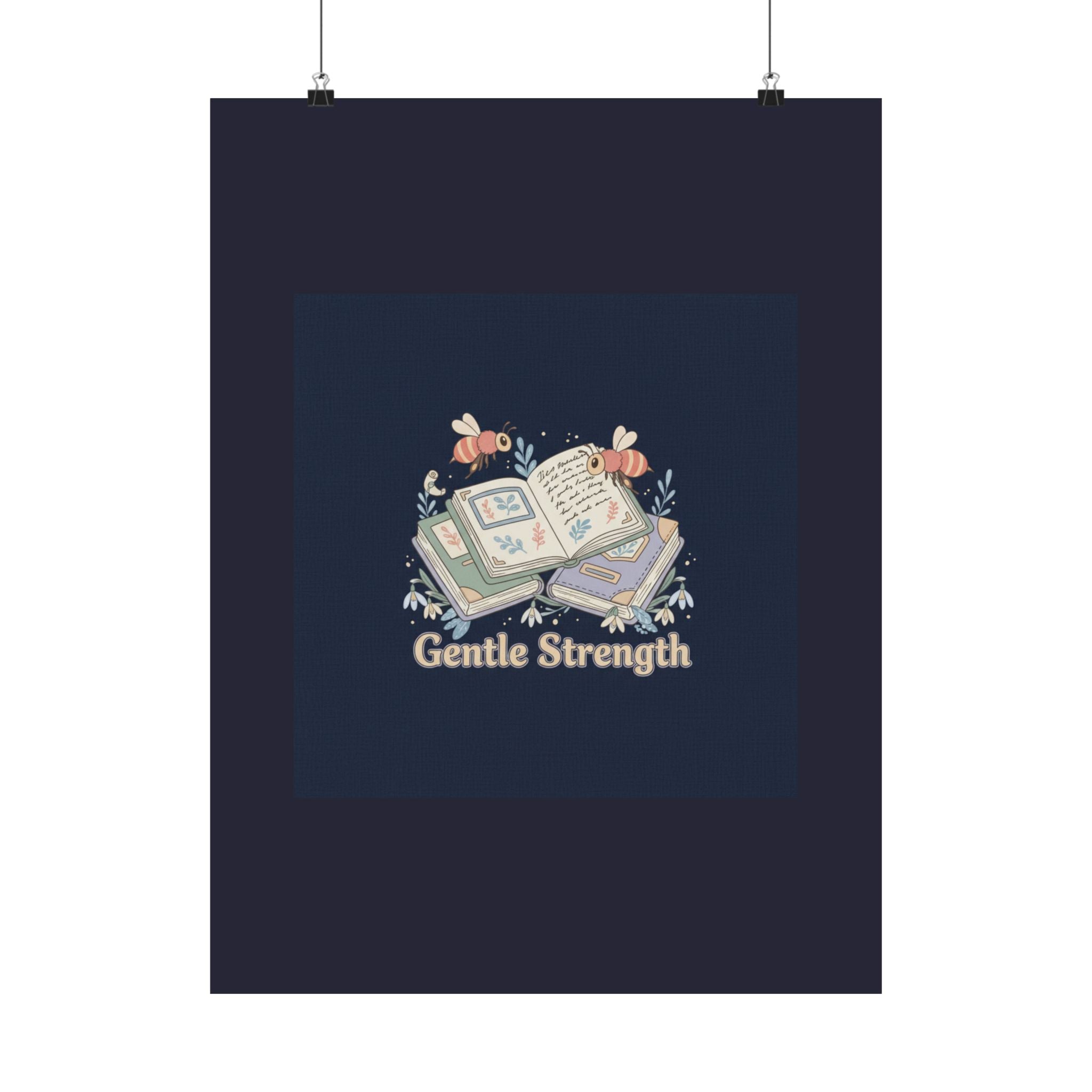 Gentle Strength Bees Poster