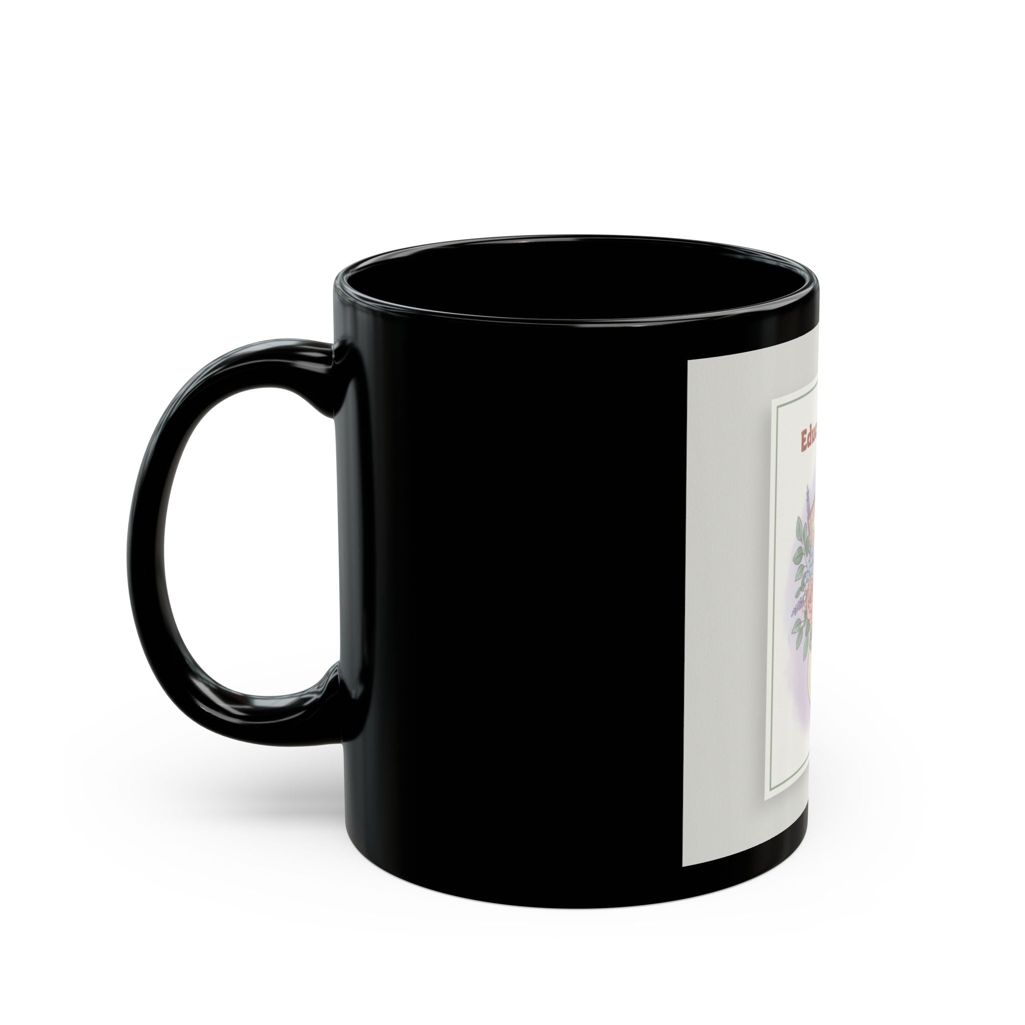 Educated And Cute Black Mug 11oz