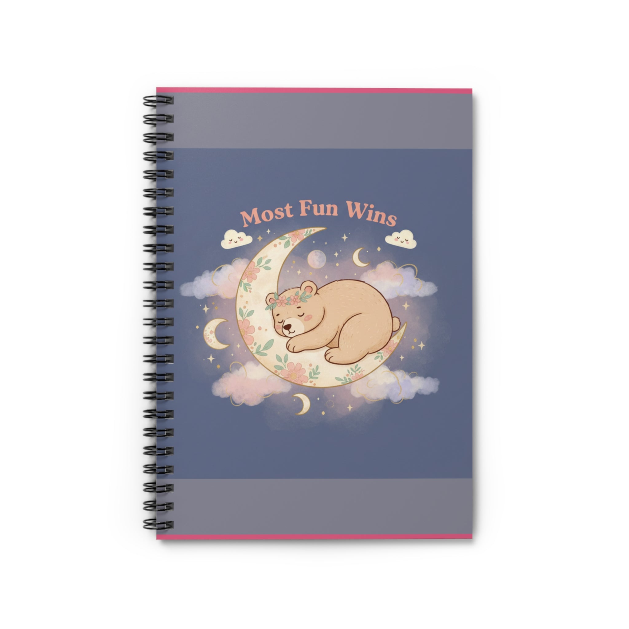 Bear Spiral Notebook – Most Fun Wins