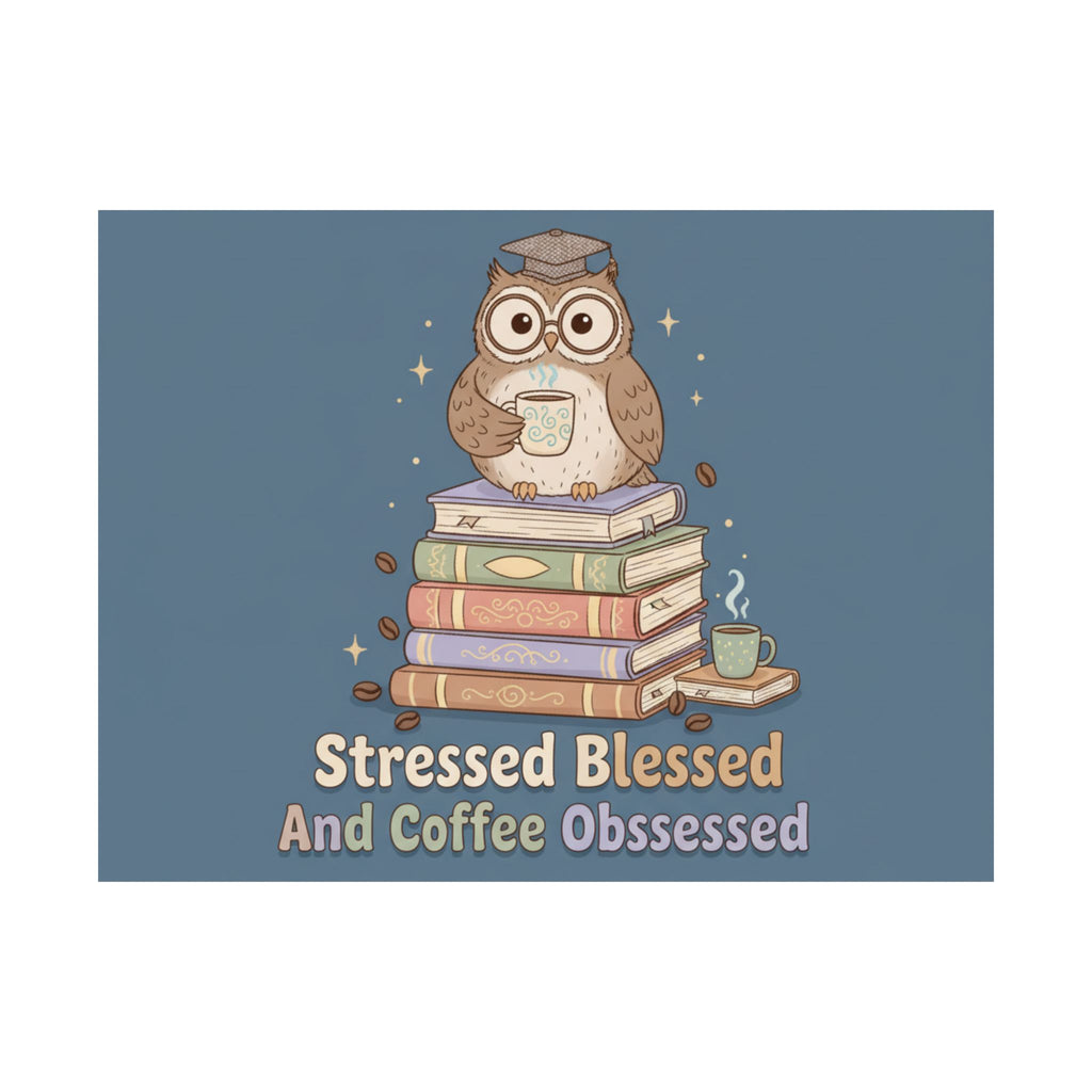 stressed blessed and coffee obsessed Poster