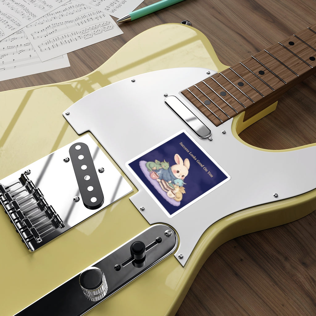 Bunny Die-Cut Sticker – Success Looks Good on You