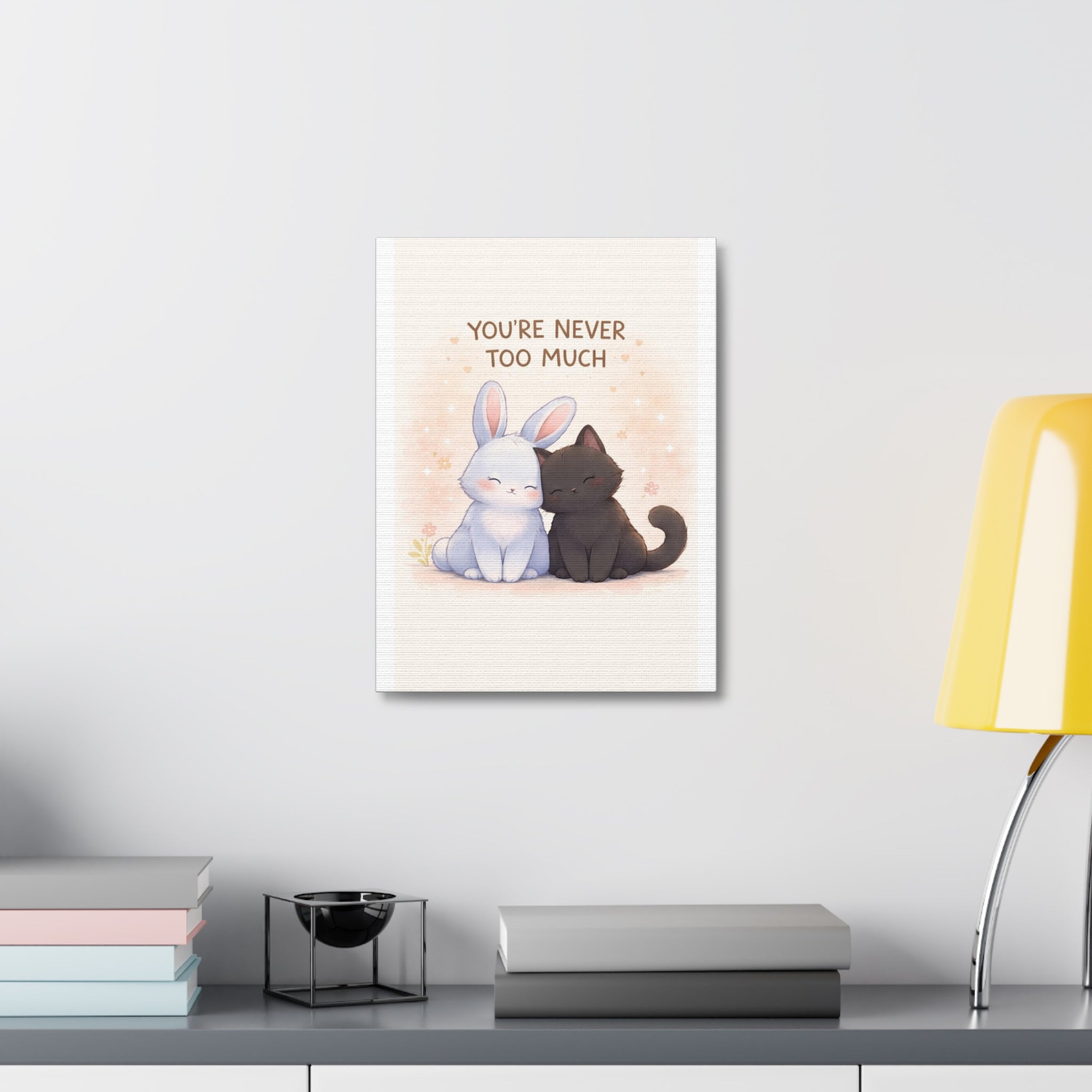 Rabbit, cat Canvas