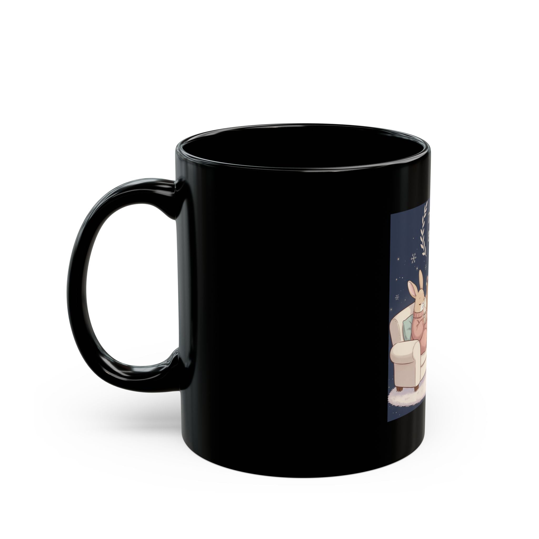 Bunny Black Mug 11oz – Do Good Be Good
