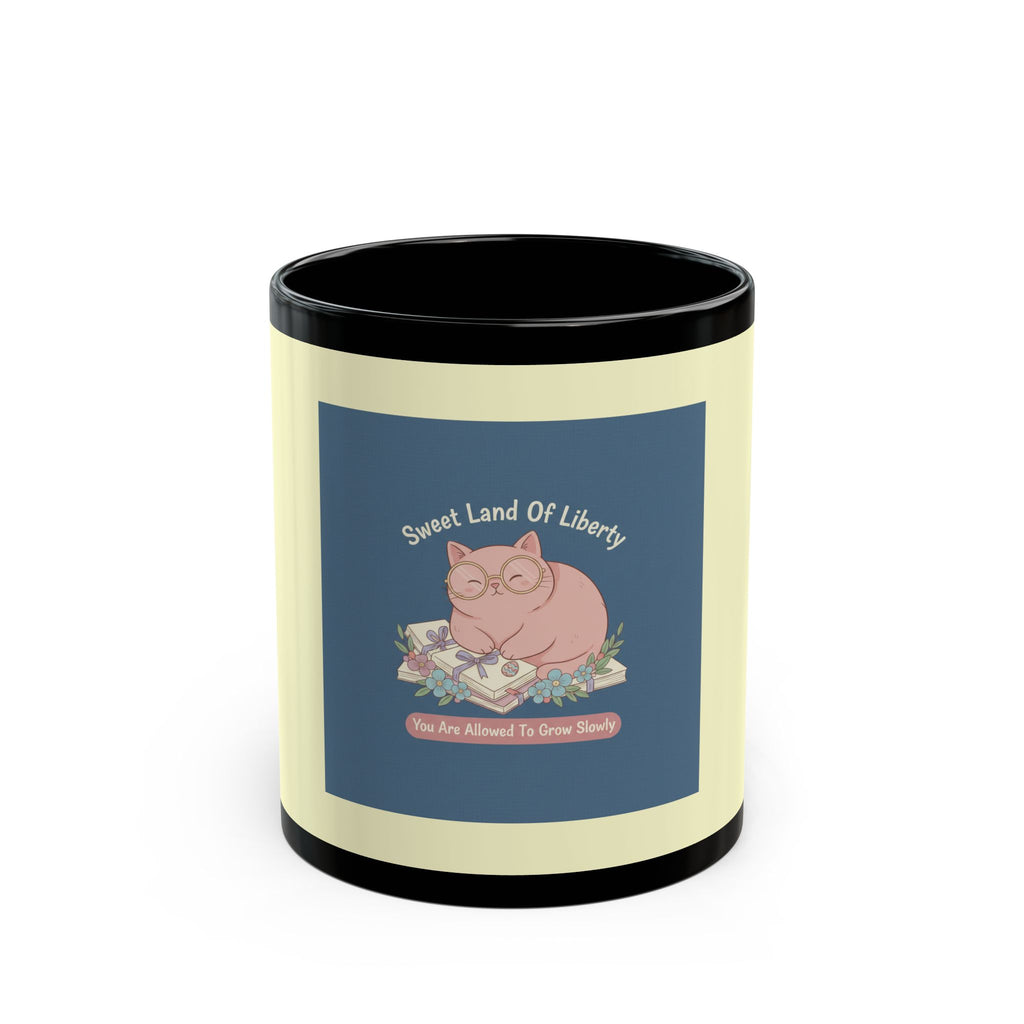 Cat Black Mug 11oz – Sweet Land of Liberty