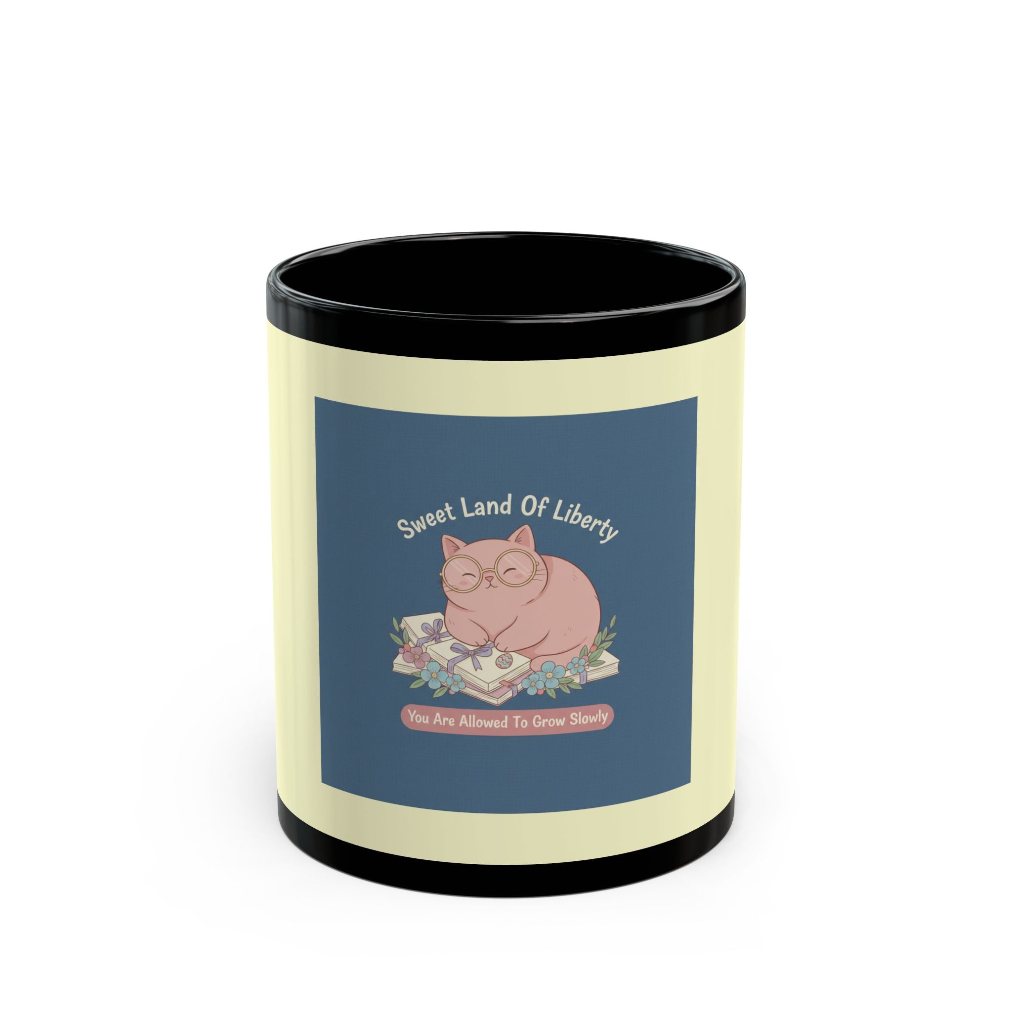 Cat Black Mug 11oz – Sweet Land of Liberty